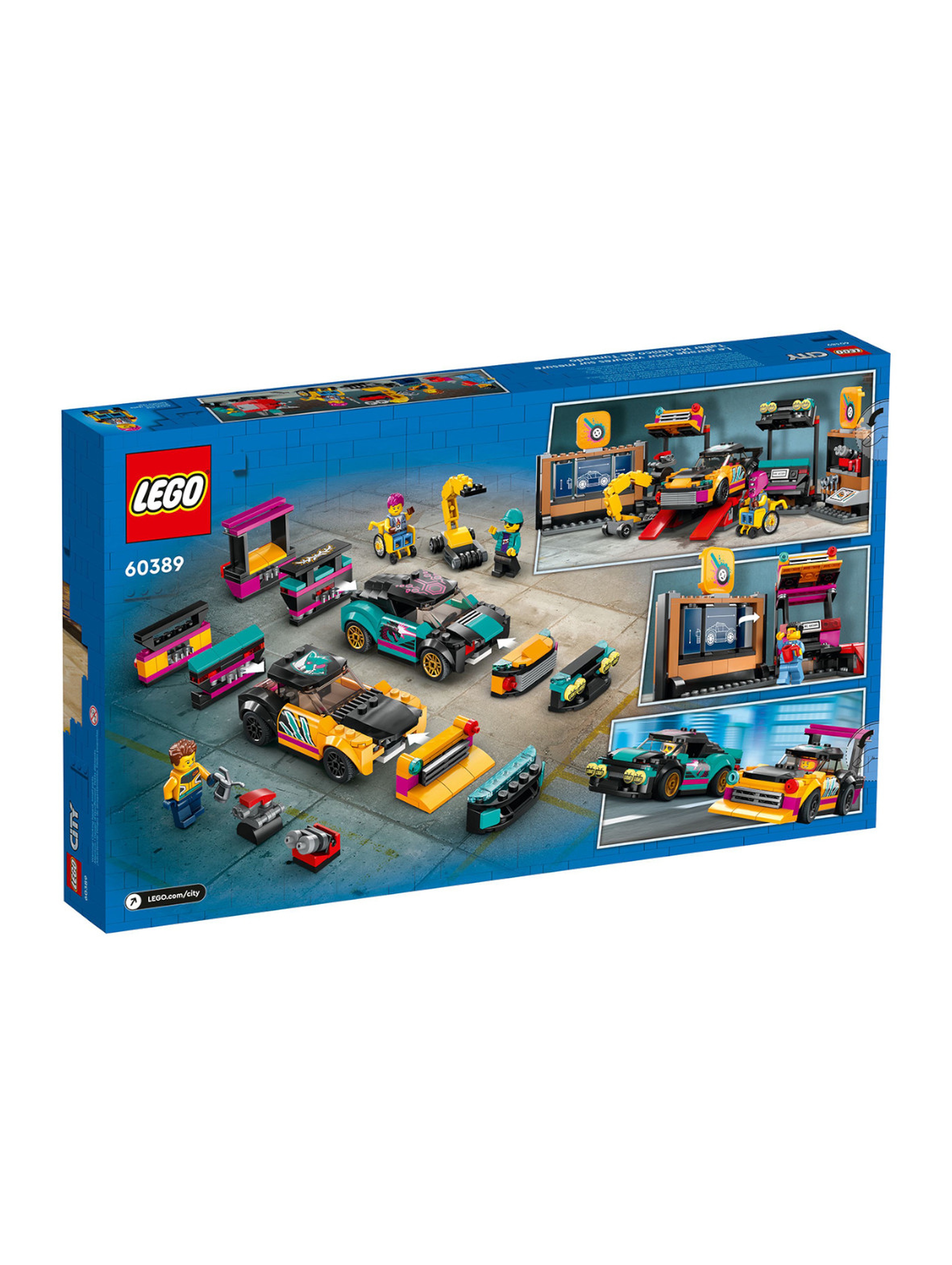Klocki LEGO City 60389 Warsztat tuningowania samochodów - 507 elementów, wiek 6 +