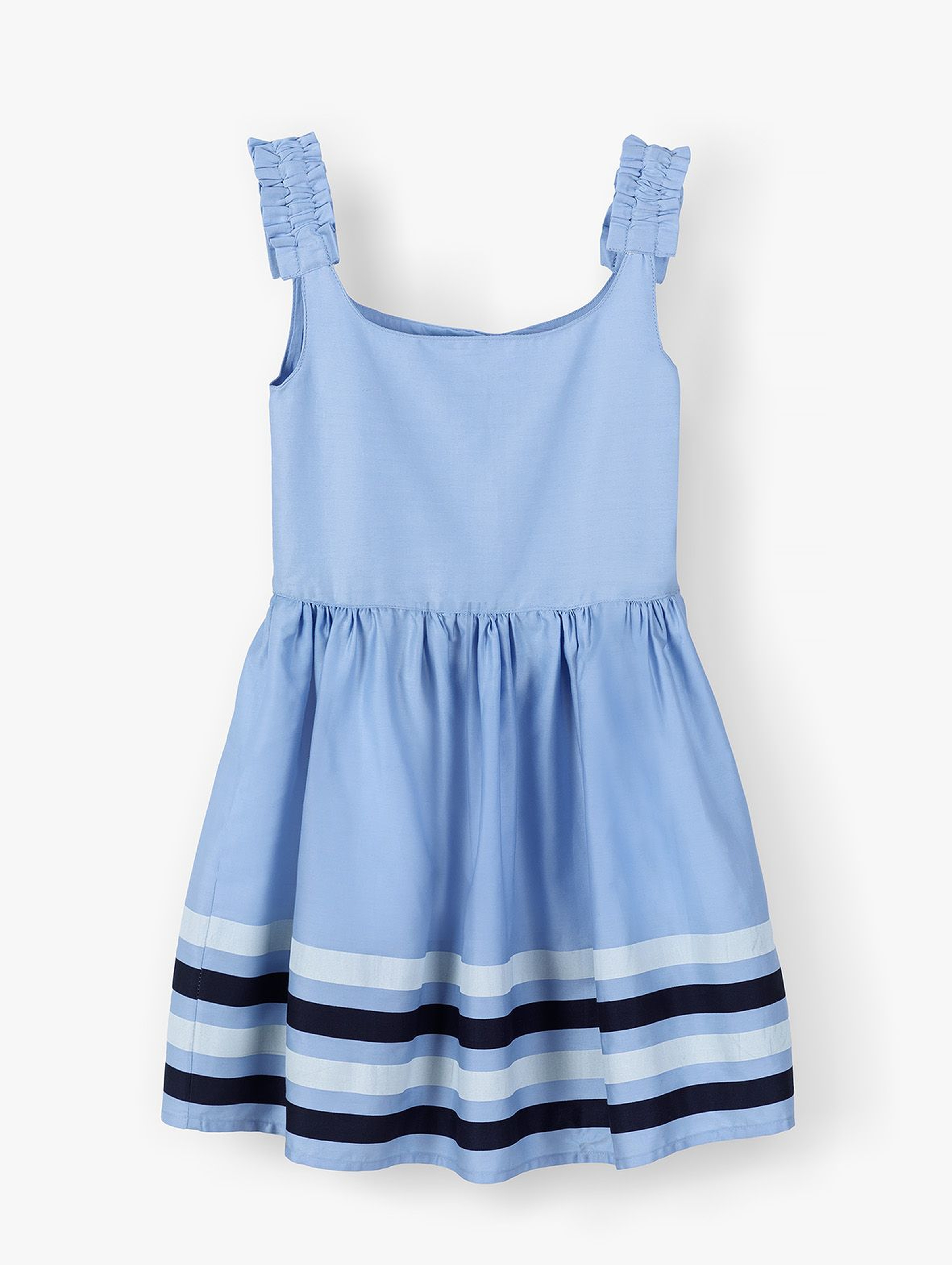 Elegancka sukienka dziewczęca - niebieska