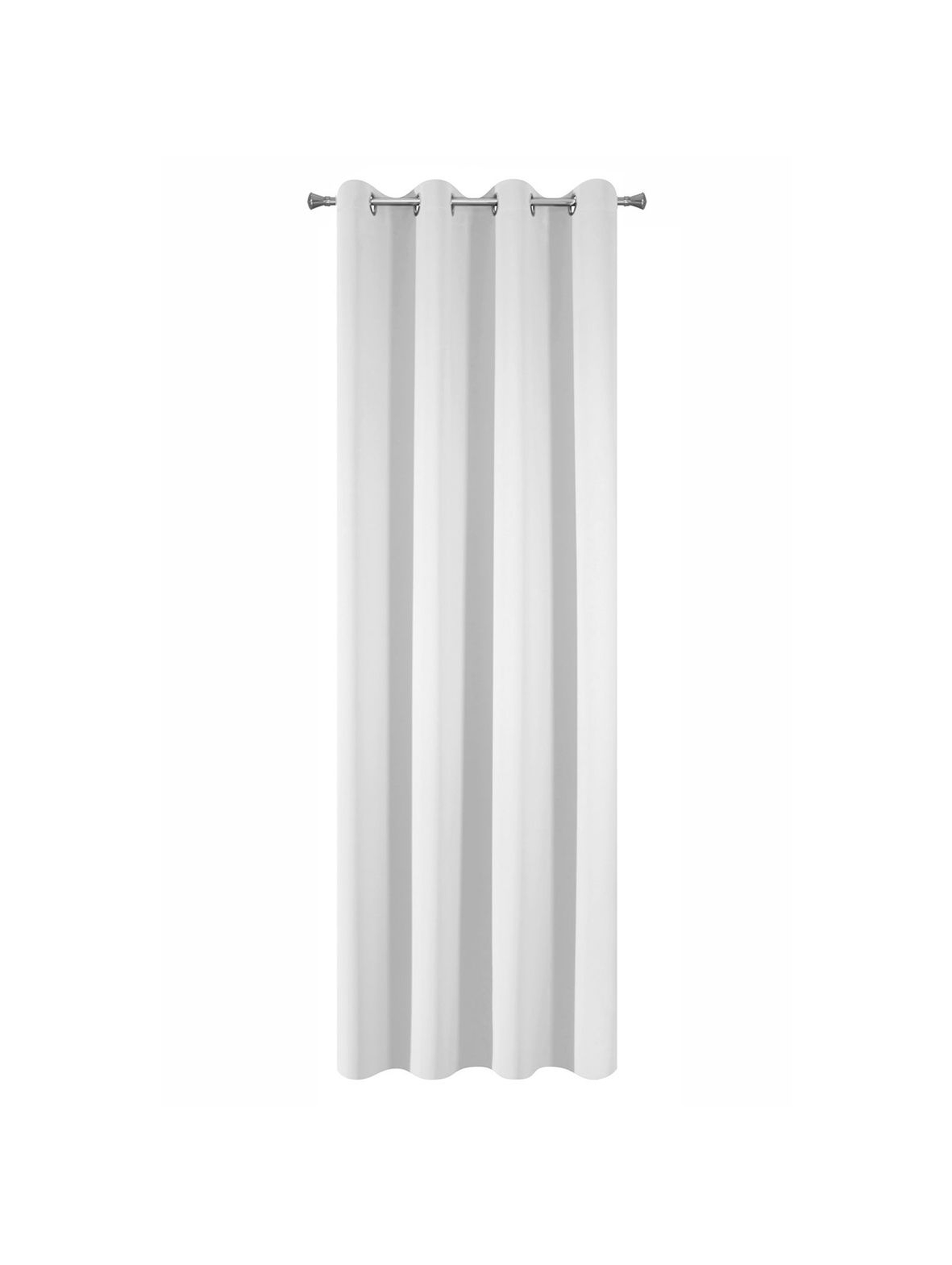 Zasłona zaciemniajaca jednokolorowa - biała - 135x250cm