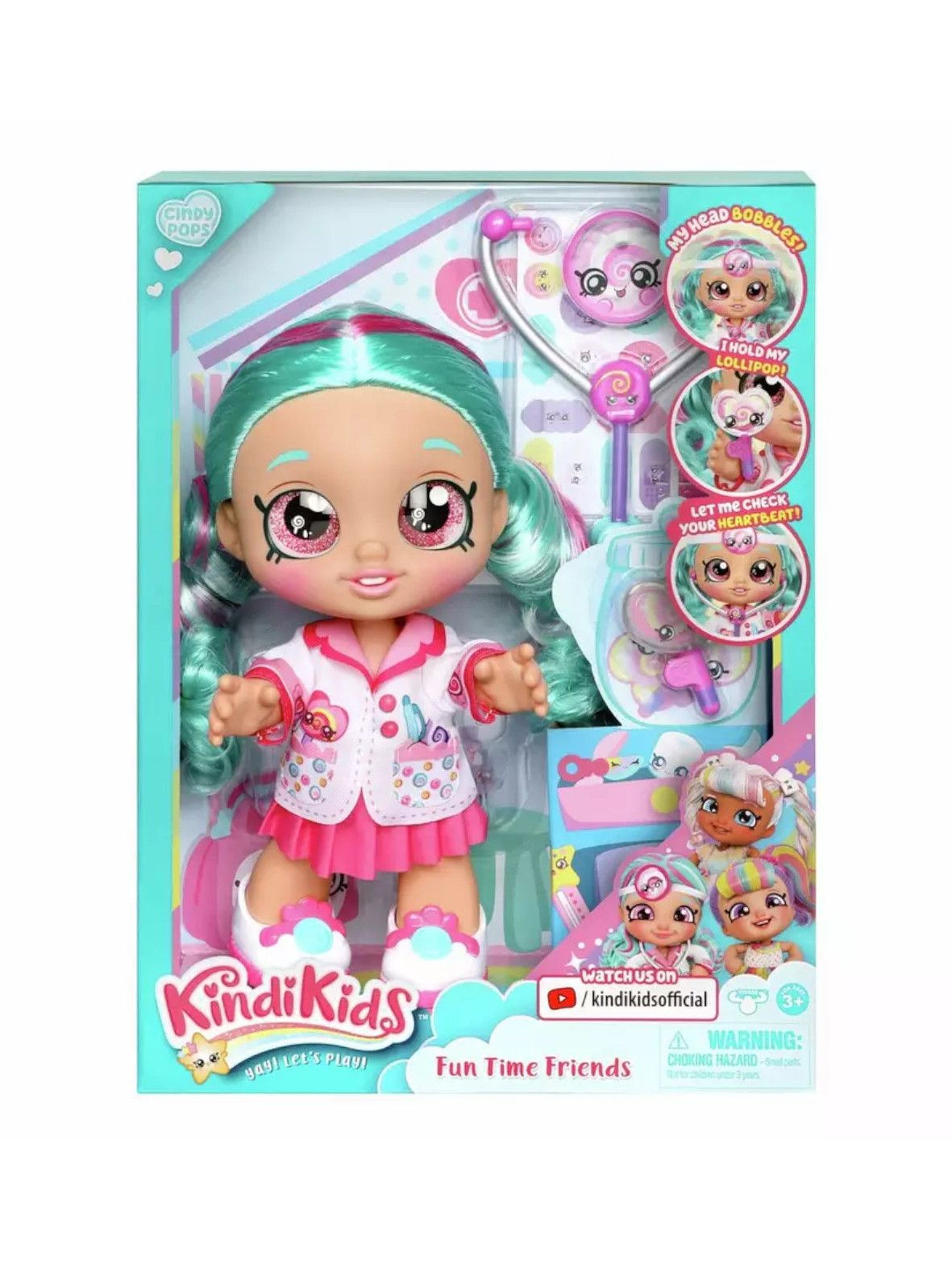 Kindi Kids lalka Dr Cindy Pops (lalka + akcesoria) wiek 3+