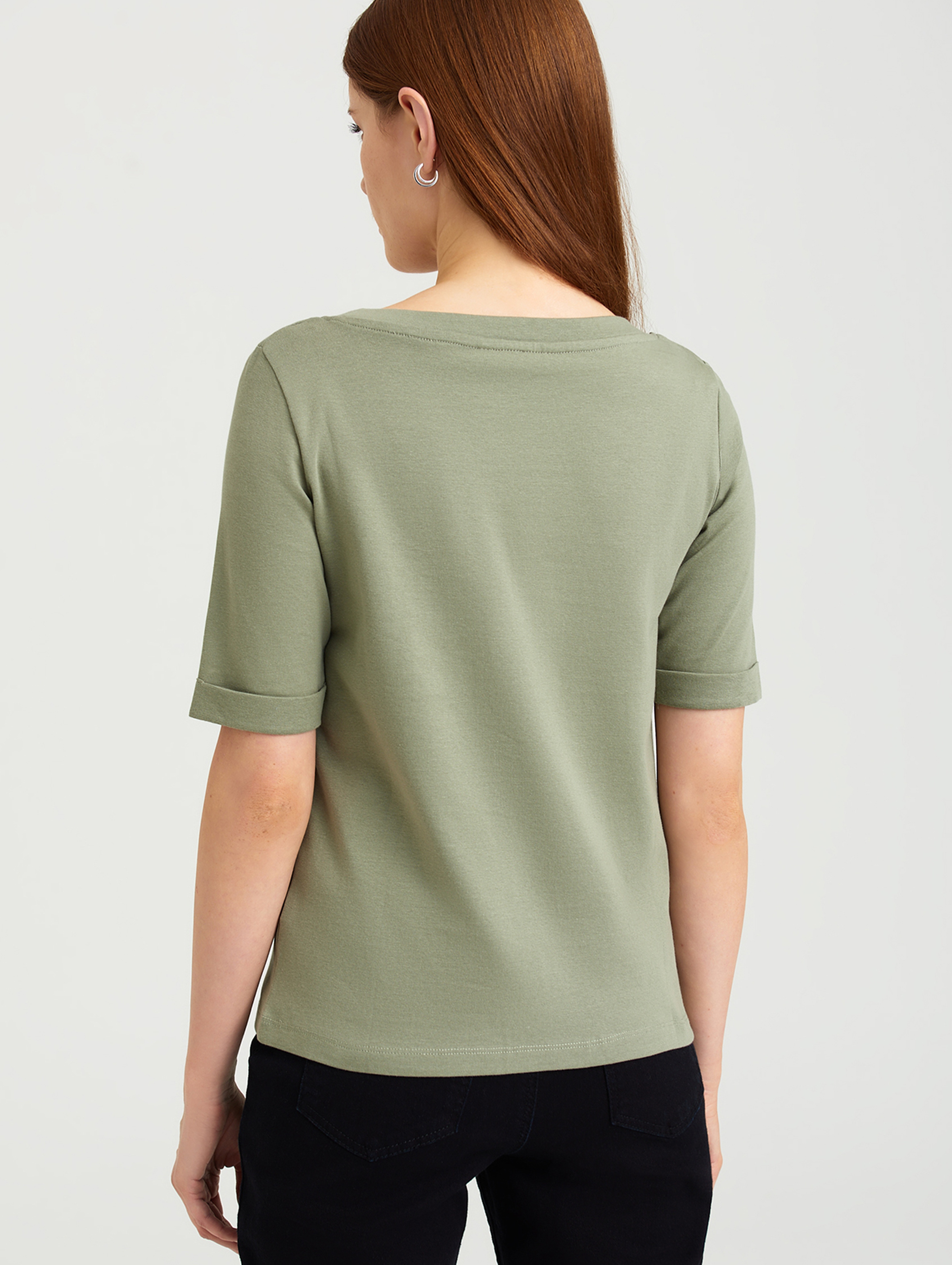 T-shirt damski zielony