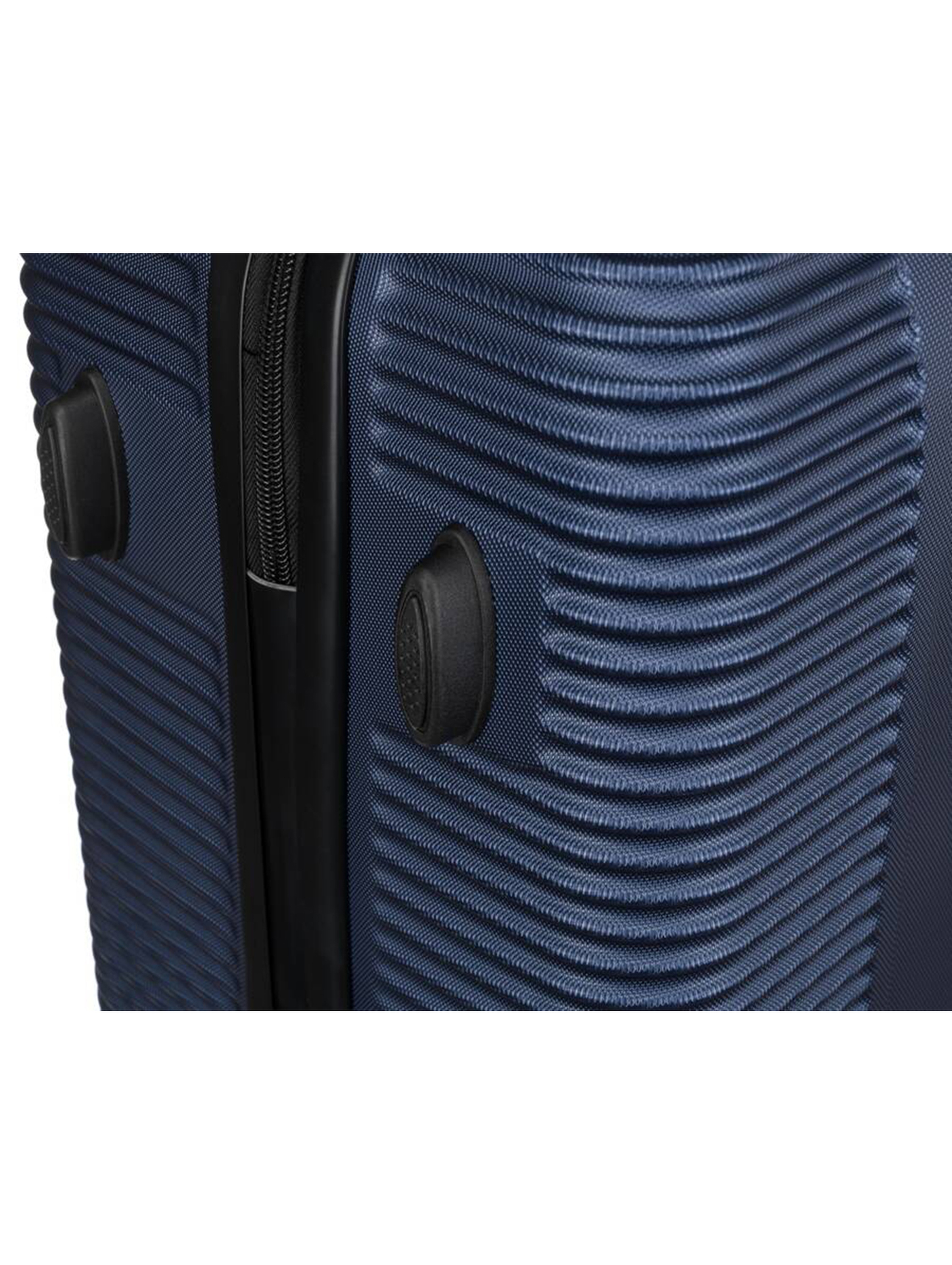 Mała walizka kabinowa z tworzywa ABS+ — Peterson granatowa