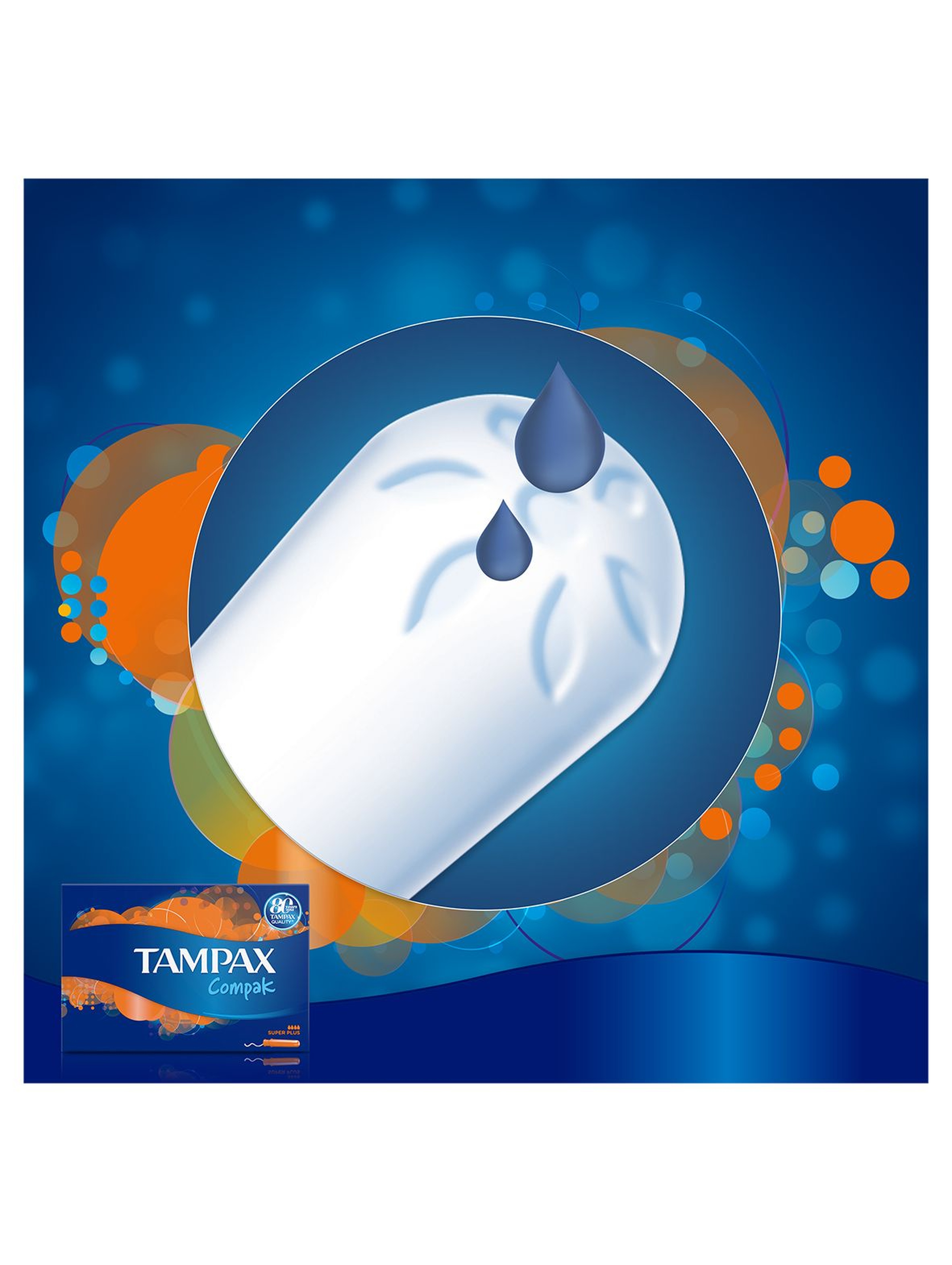 Tampax Compak Super Plus Tampony z aplikatorem 16szt