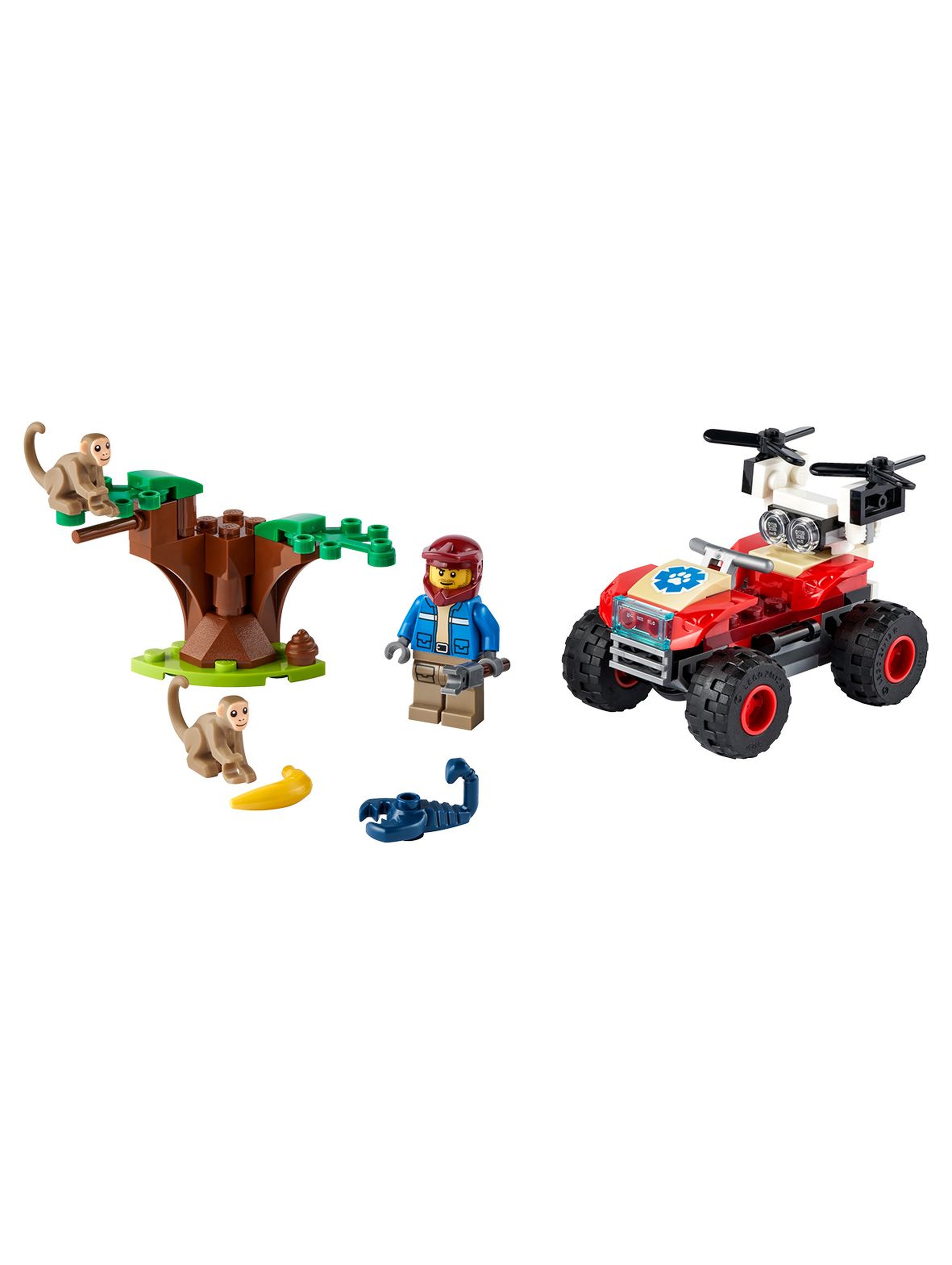 LEGO City - Quad ratowników dzikich zwierząt 60300 -  74 el wiek 5+
