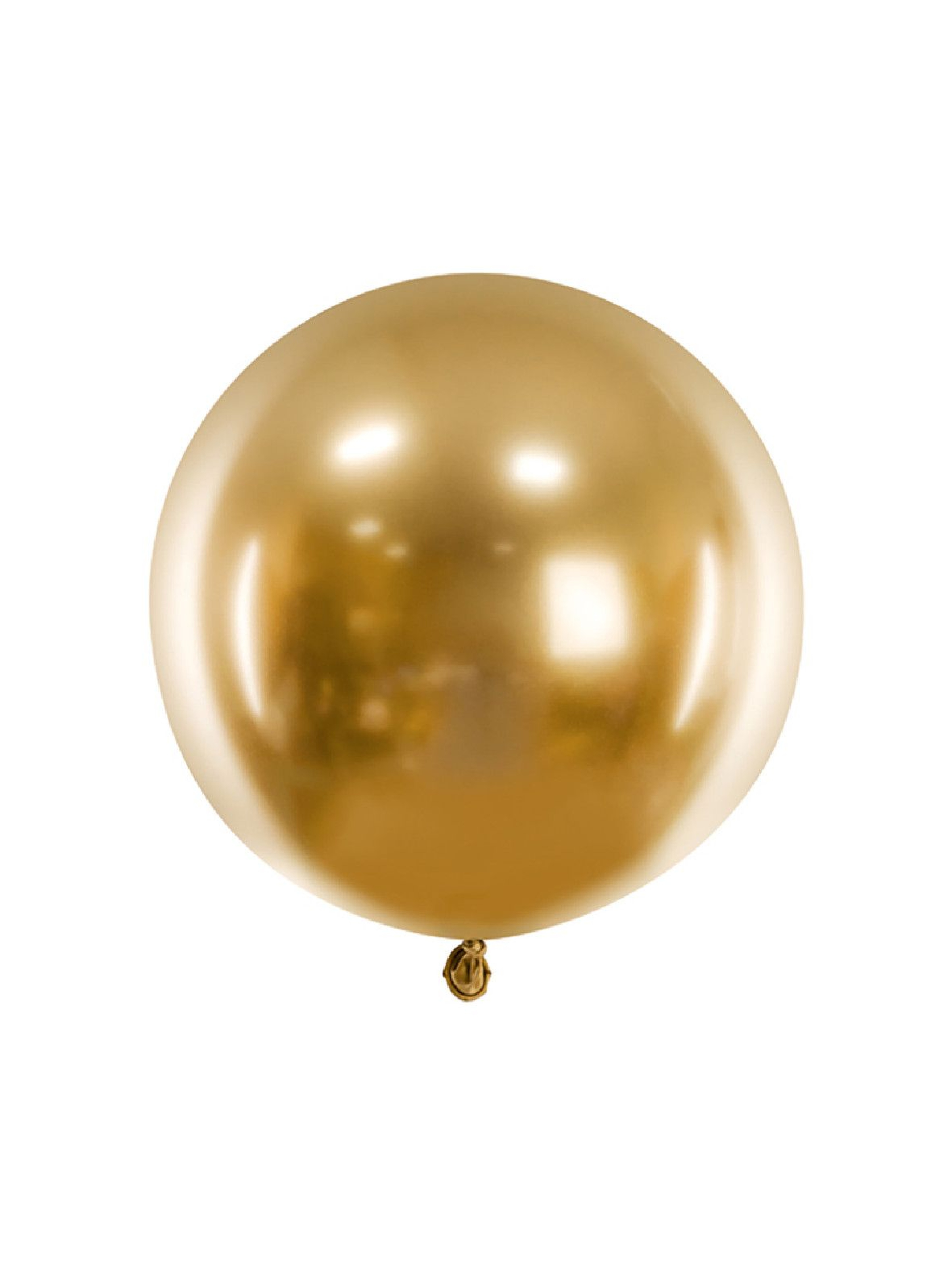 Balon okrągły Glossy o średnicy ok. 60 cm - złoty