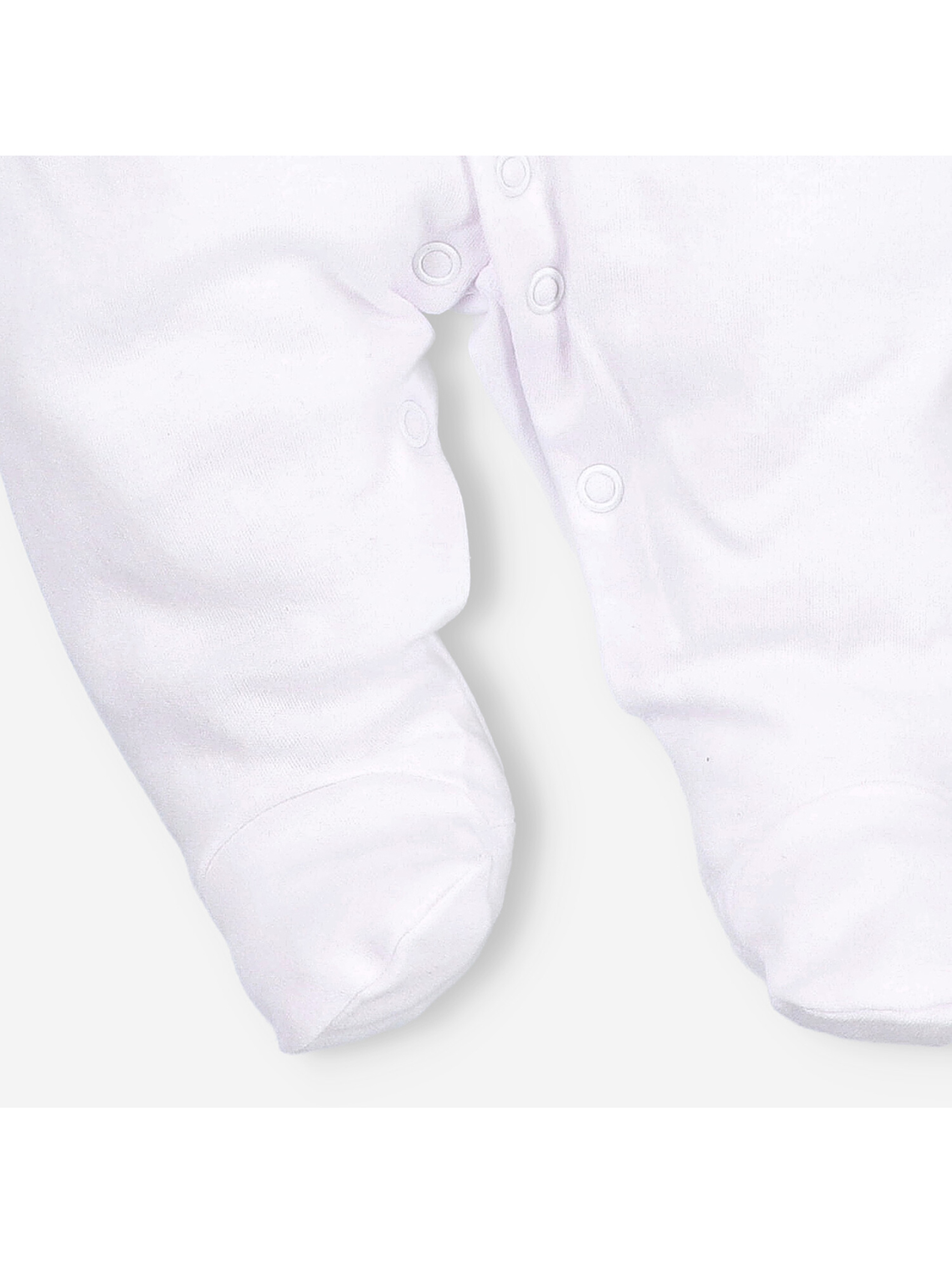 Pajac niemowlęcy z bawełny organicznej biały