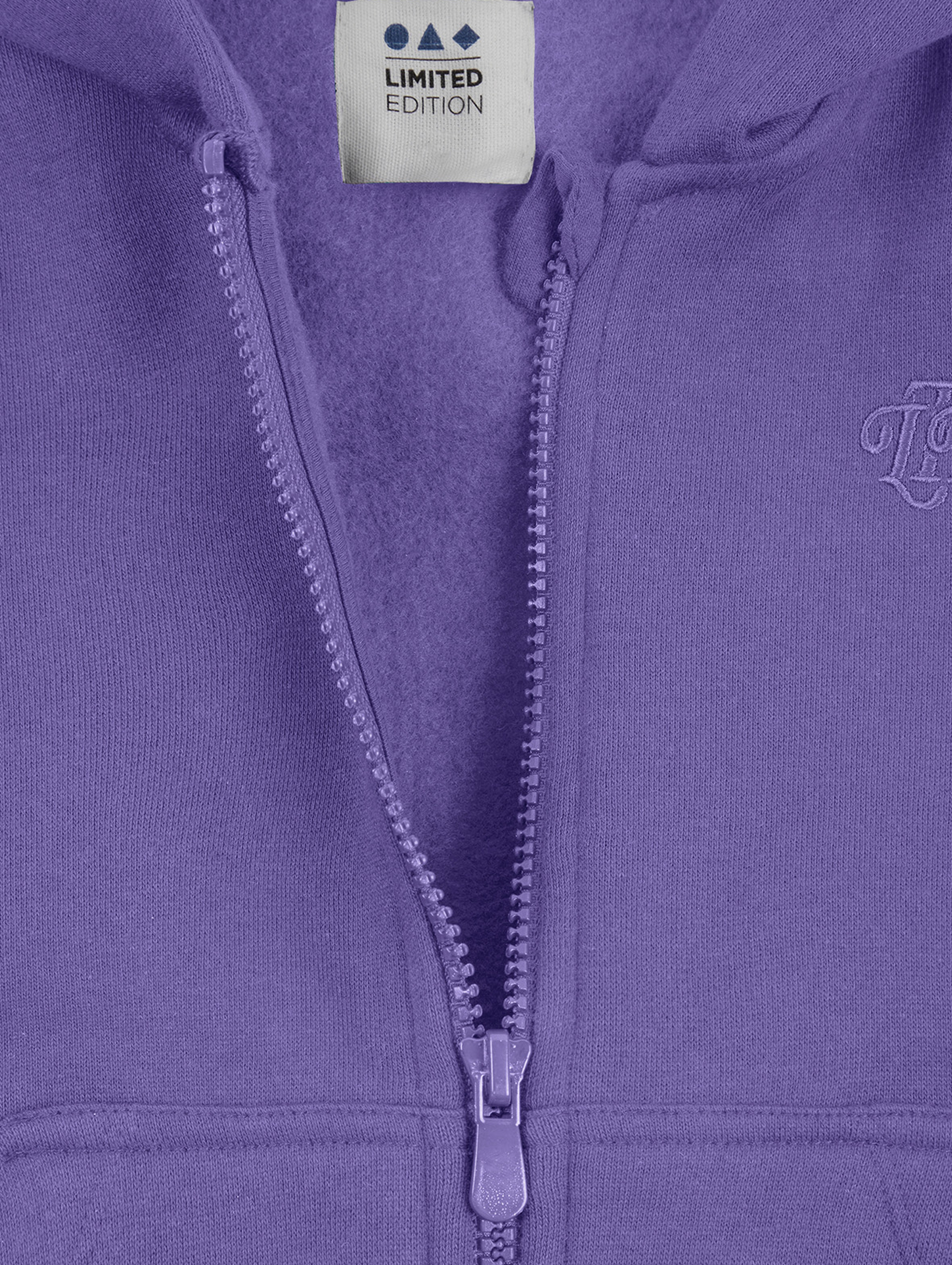 Fioletowa bluza rozpinana z kapturem - unisex - Limited Edition
