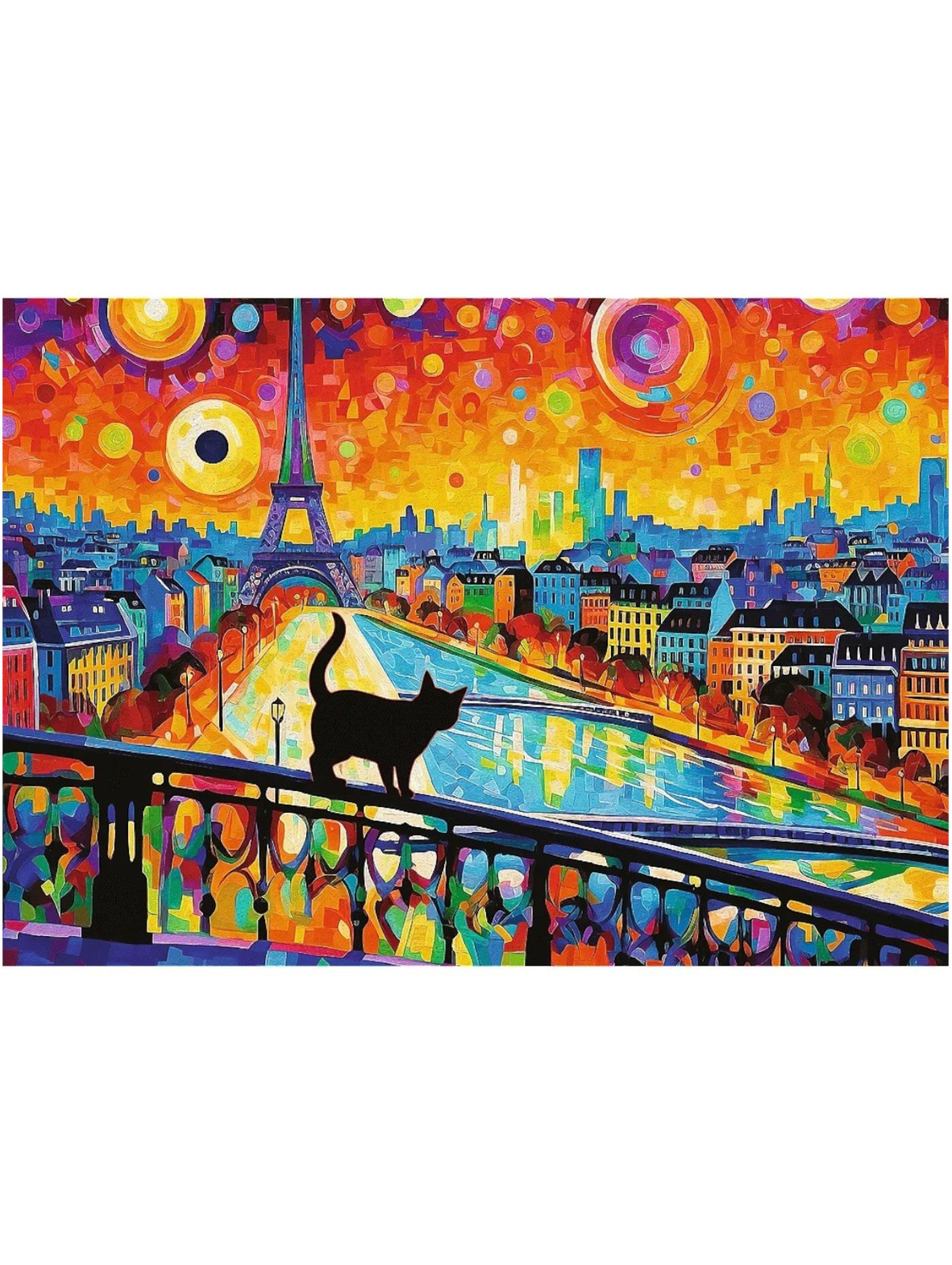 Puzzle 1000 elementów Koty w Paryżu