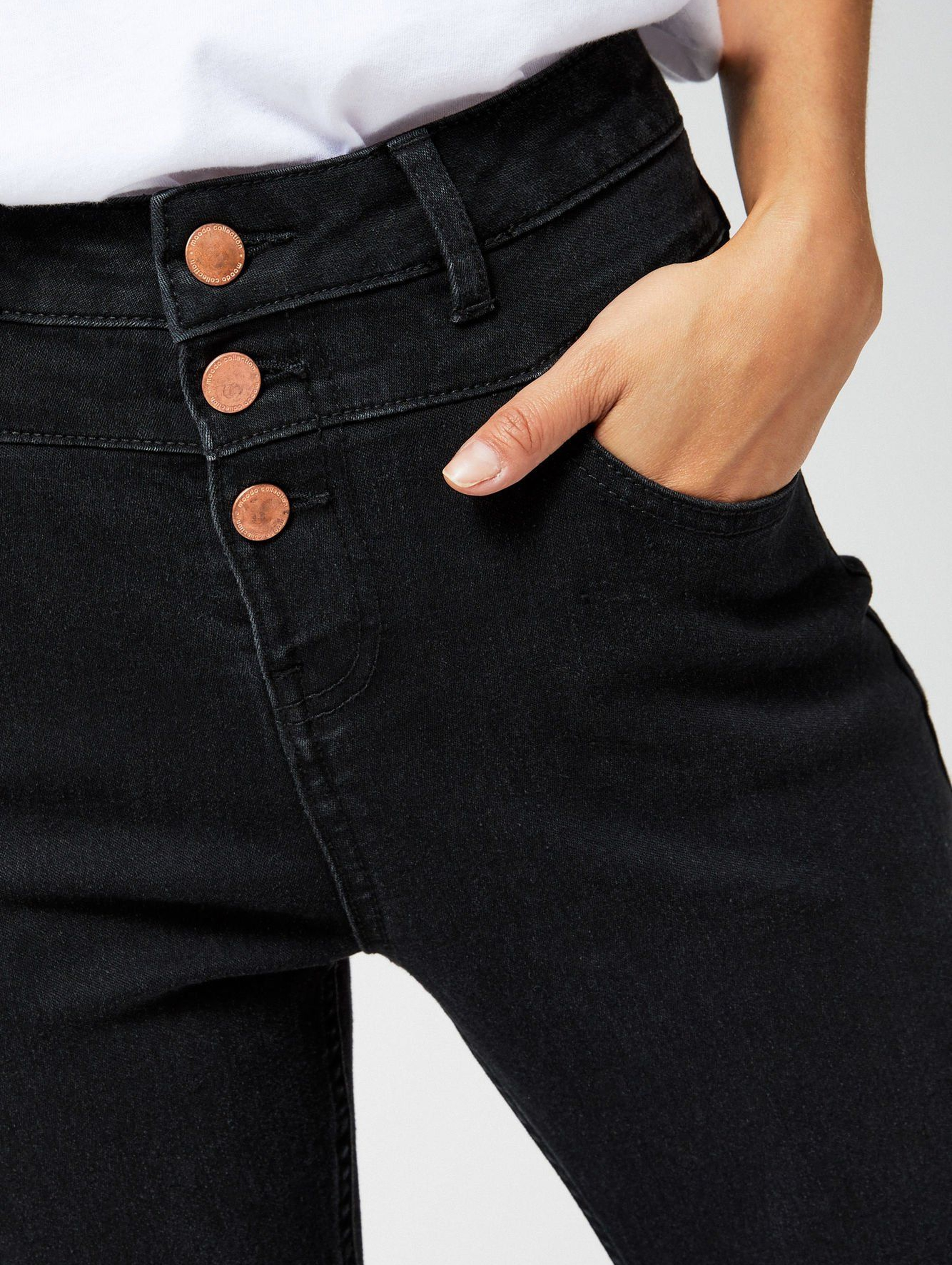 Spodnie jeansowe damskie- czarne