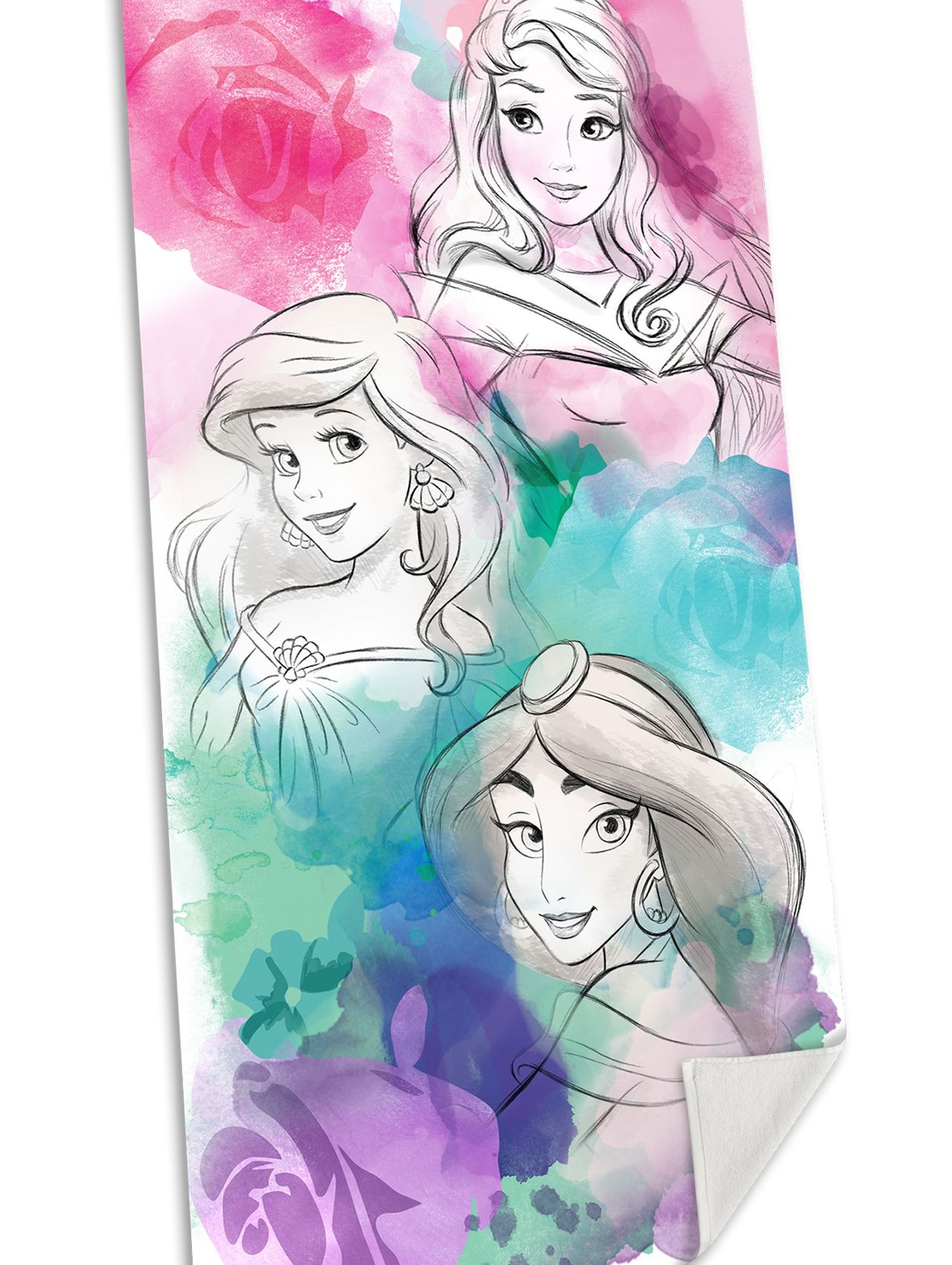 Disney Princess ręcznik plażowy bawełniany 75x150 cm
