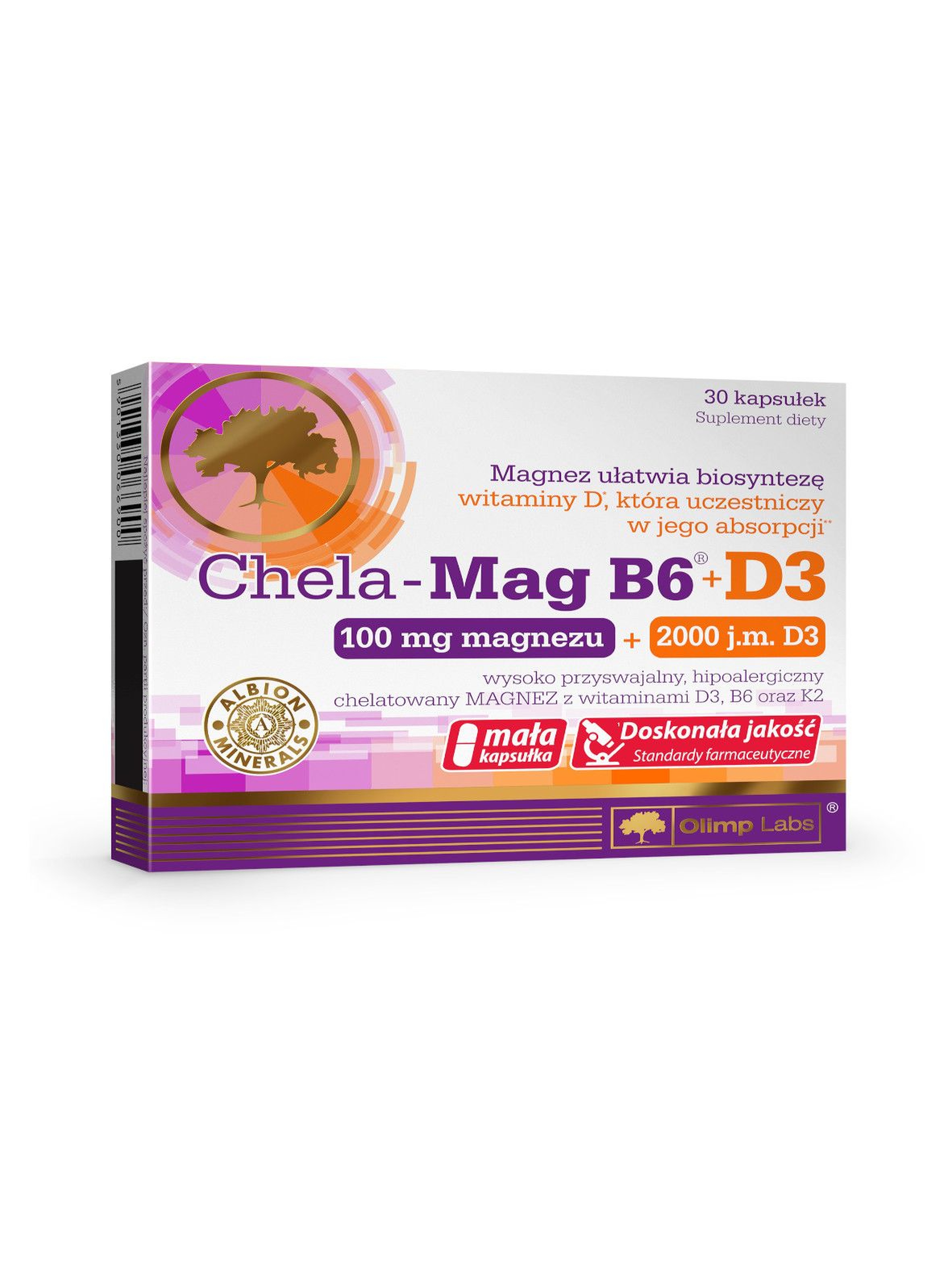 Chela-Mag B6®+D3 30 kapsułek TOP 30 kapsułek