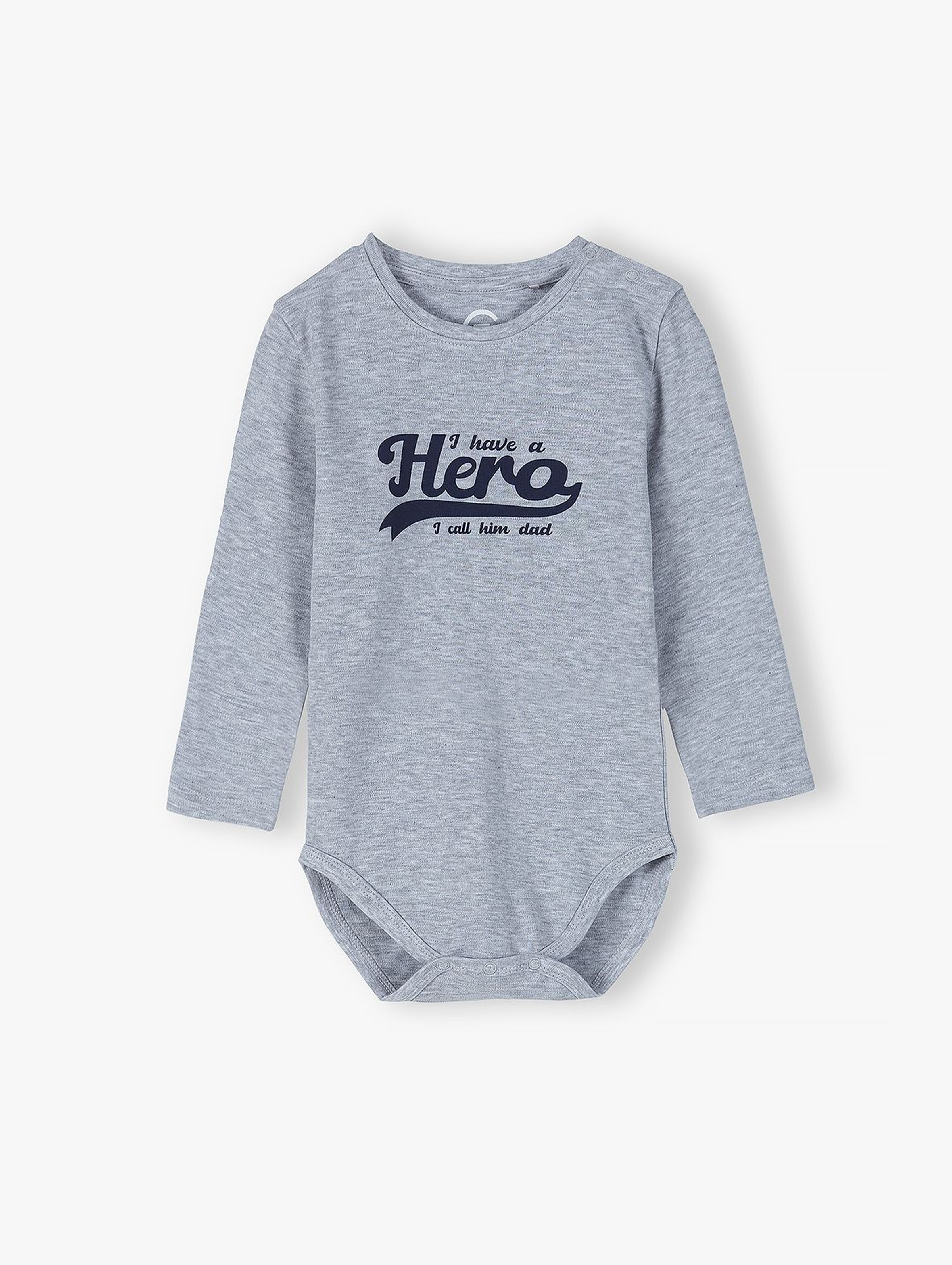 Body niemowlęce szare z napisem -Hero - kolekcja ubrań dla całej rodziny