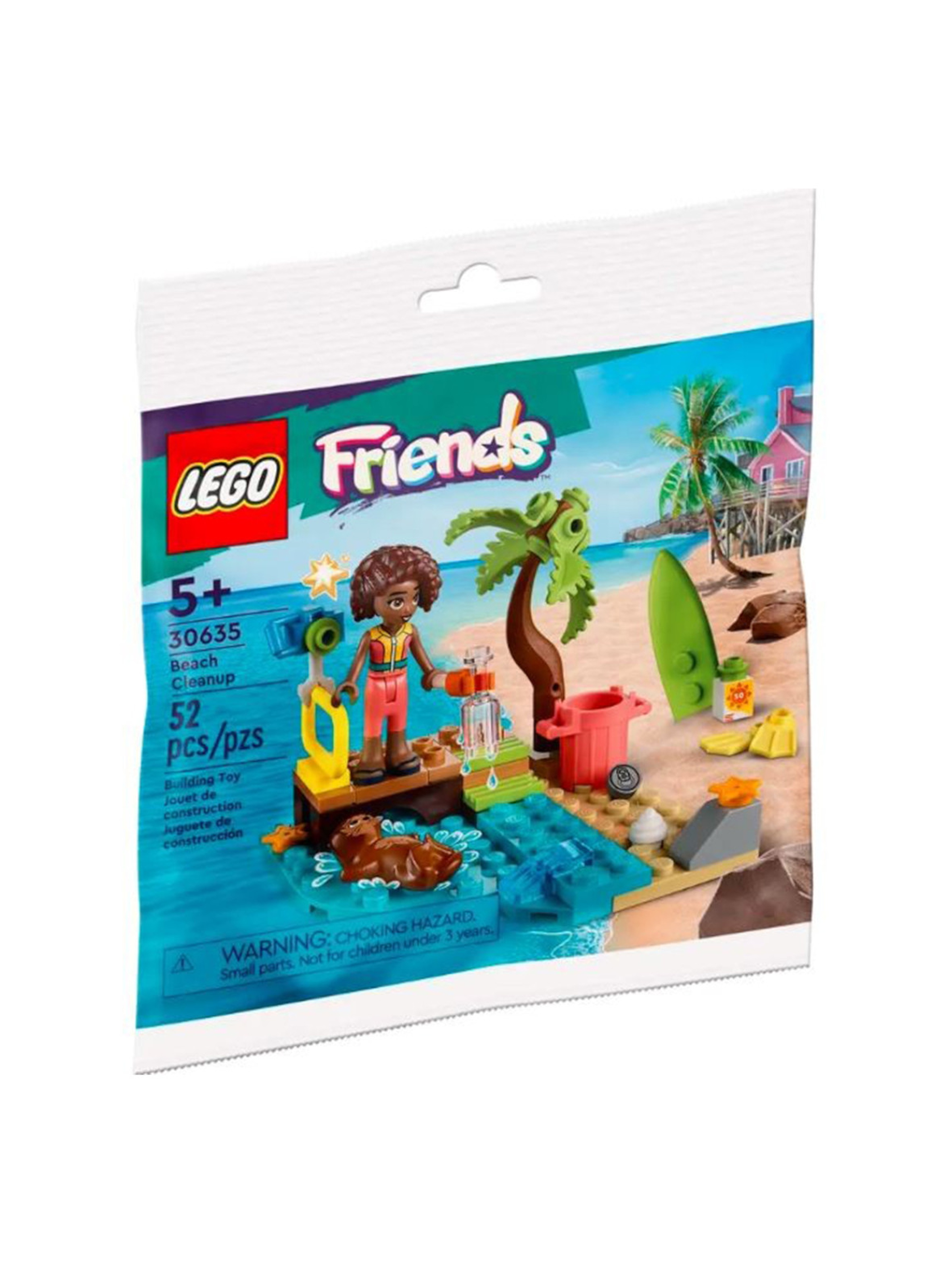 Klocki LEGO Friends 30635 Sprzątanie plaży - 52 elementy, wiek 5 +