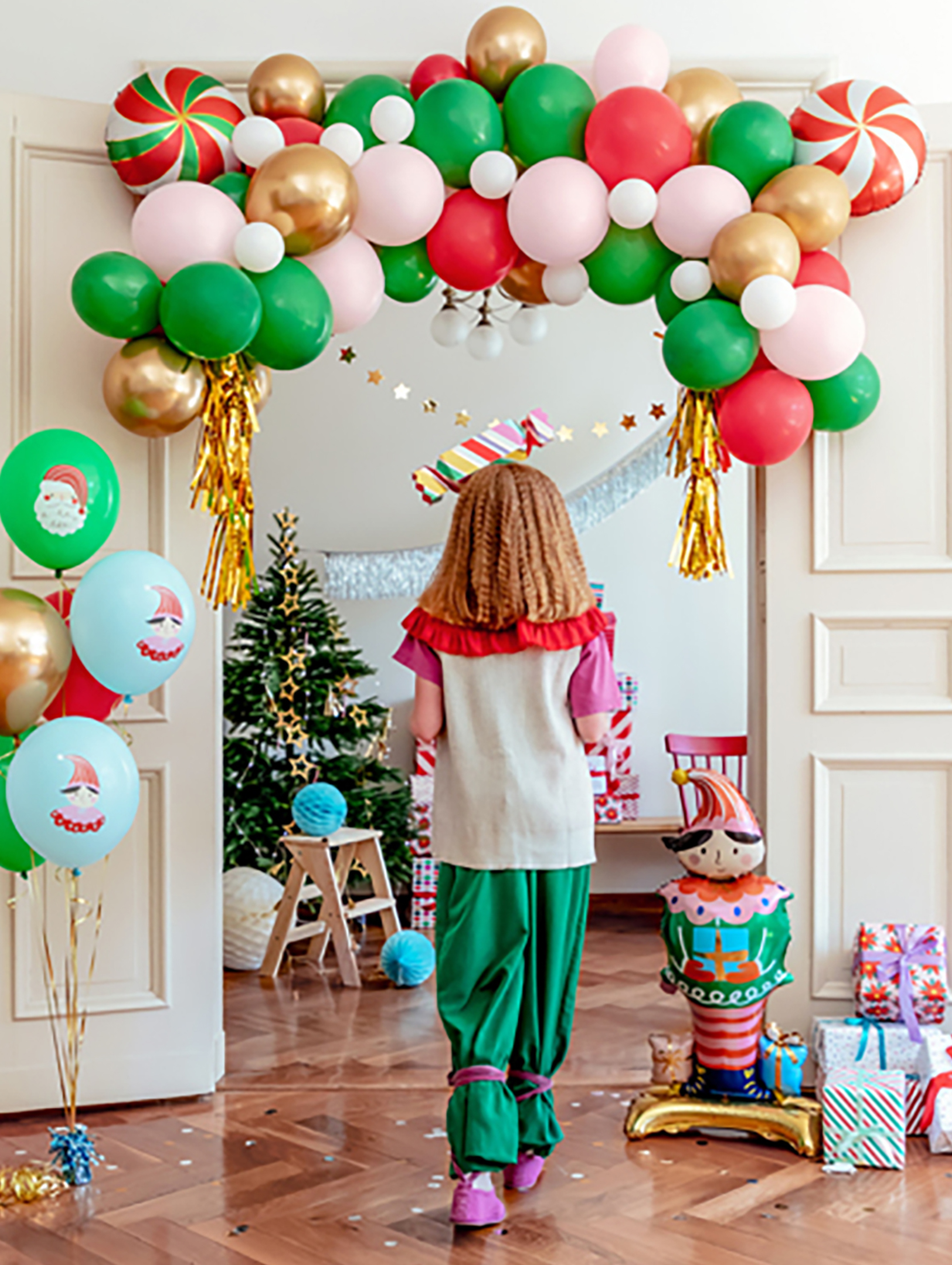 Balony świąteczne Candy land 30cm - 50 szt.