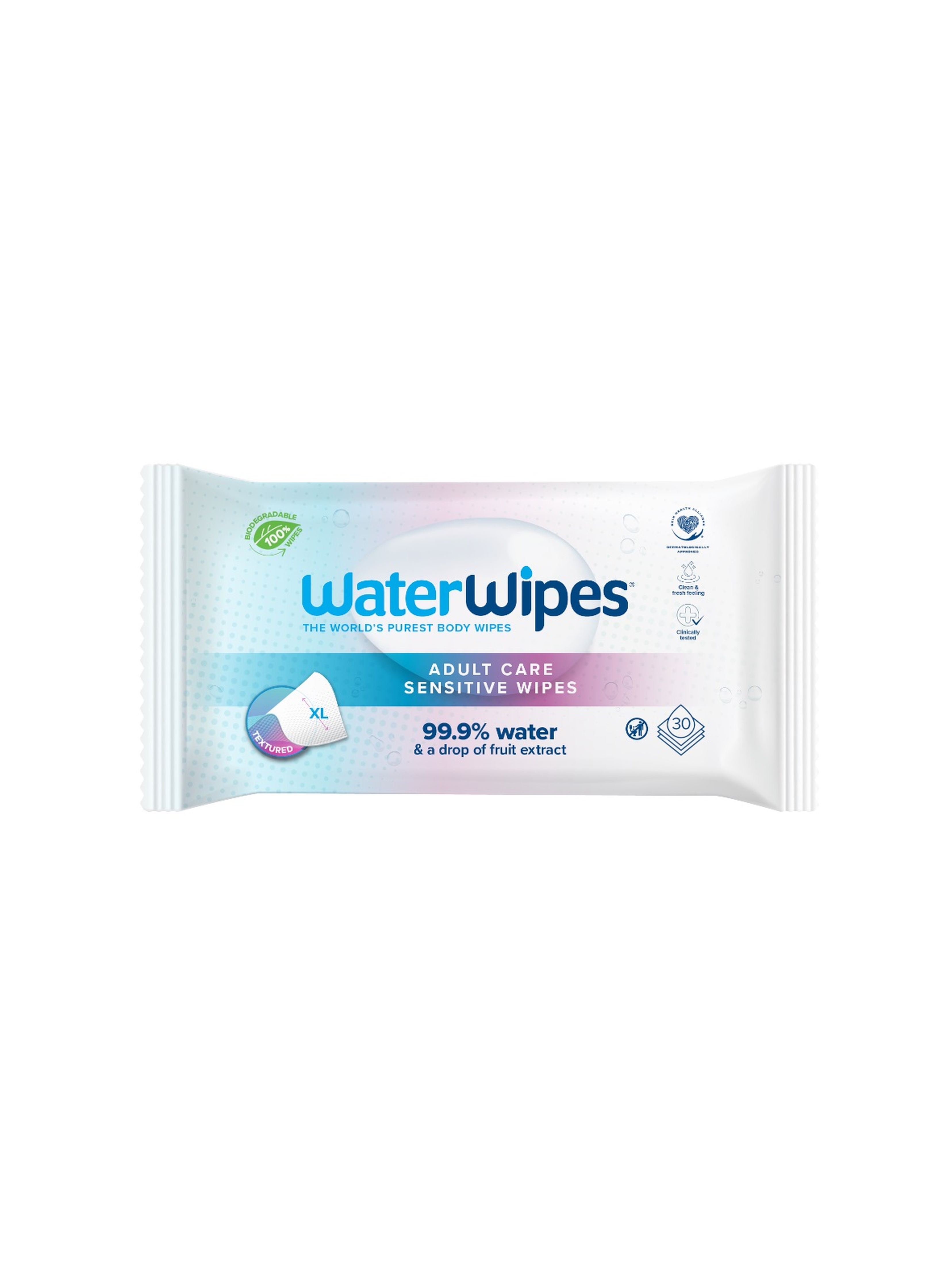 WaterWipes chusteczki Bio nawilżane wodne do pielęgnacji osób starszych - 30 szt
