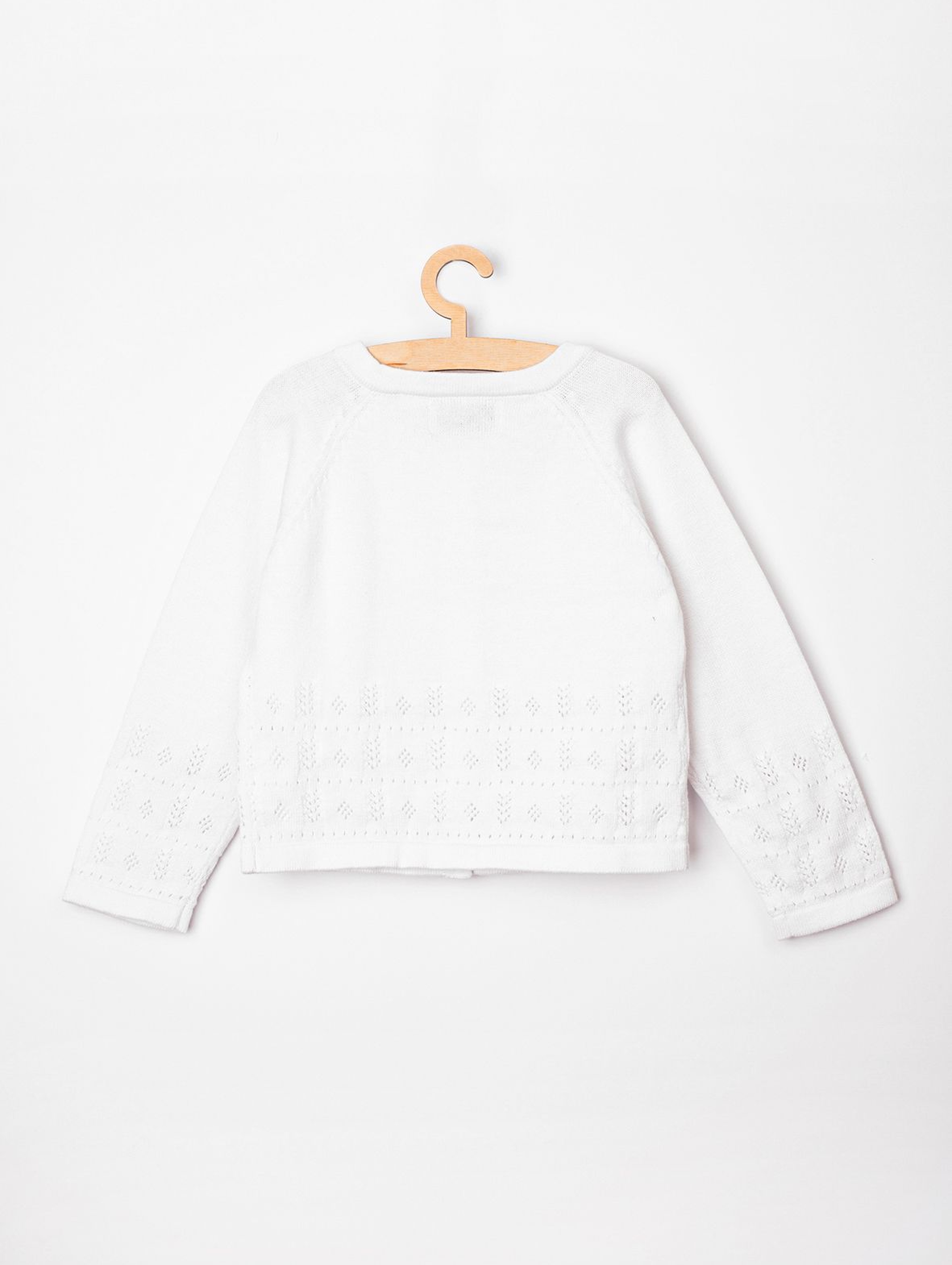 Sweter niemowlęcy biały