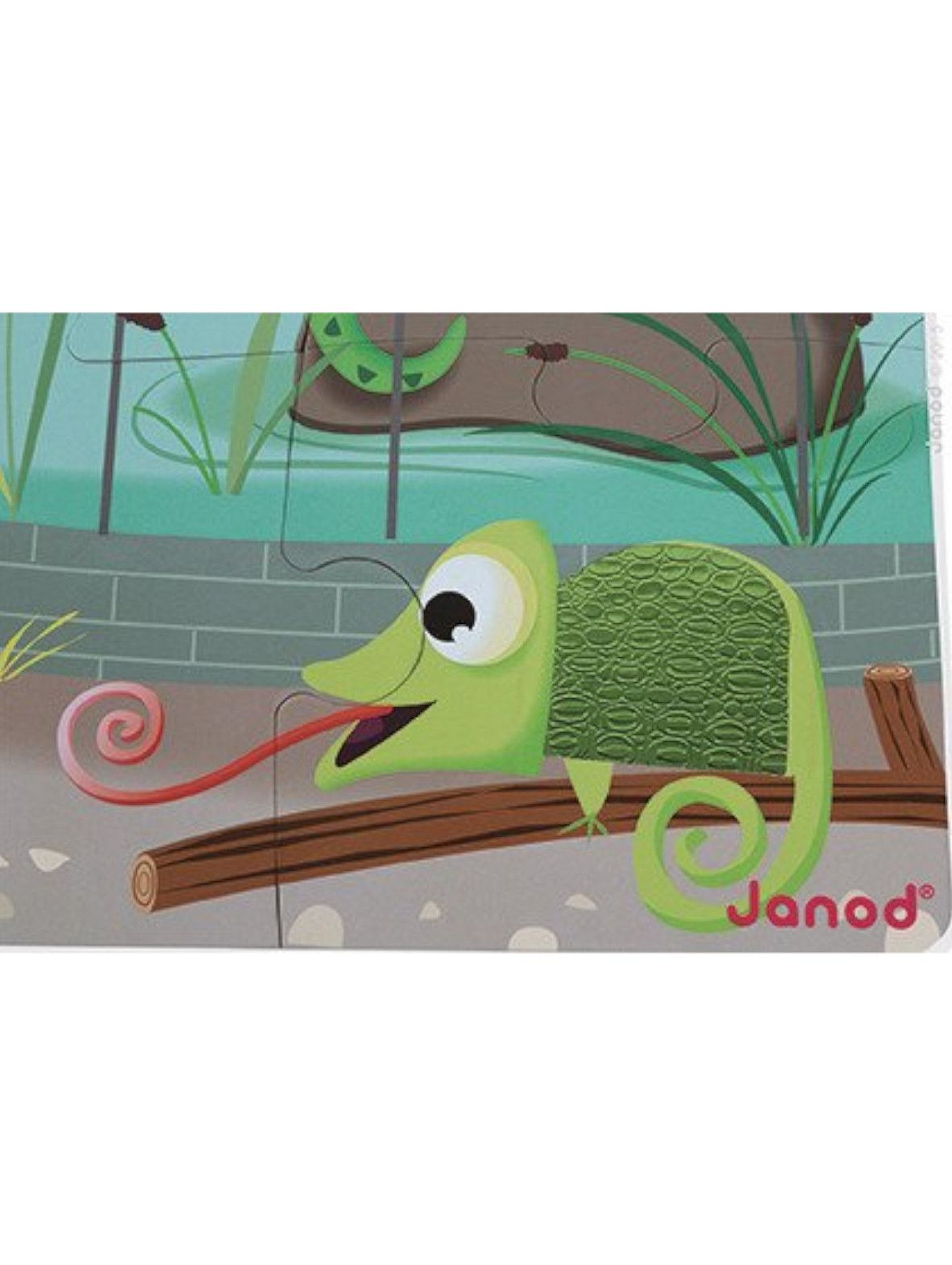 Puzzle sensoryczne 20 elementów Wycieczka do zoo Janod