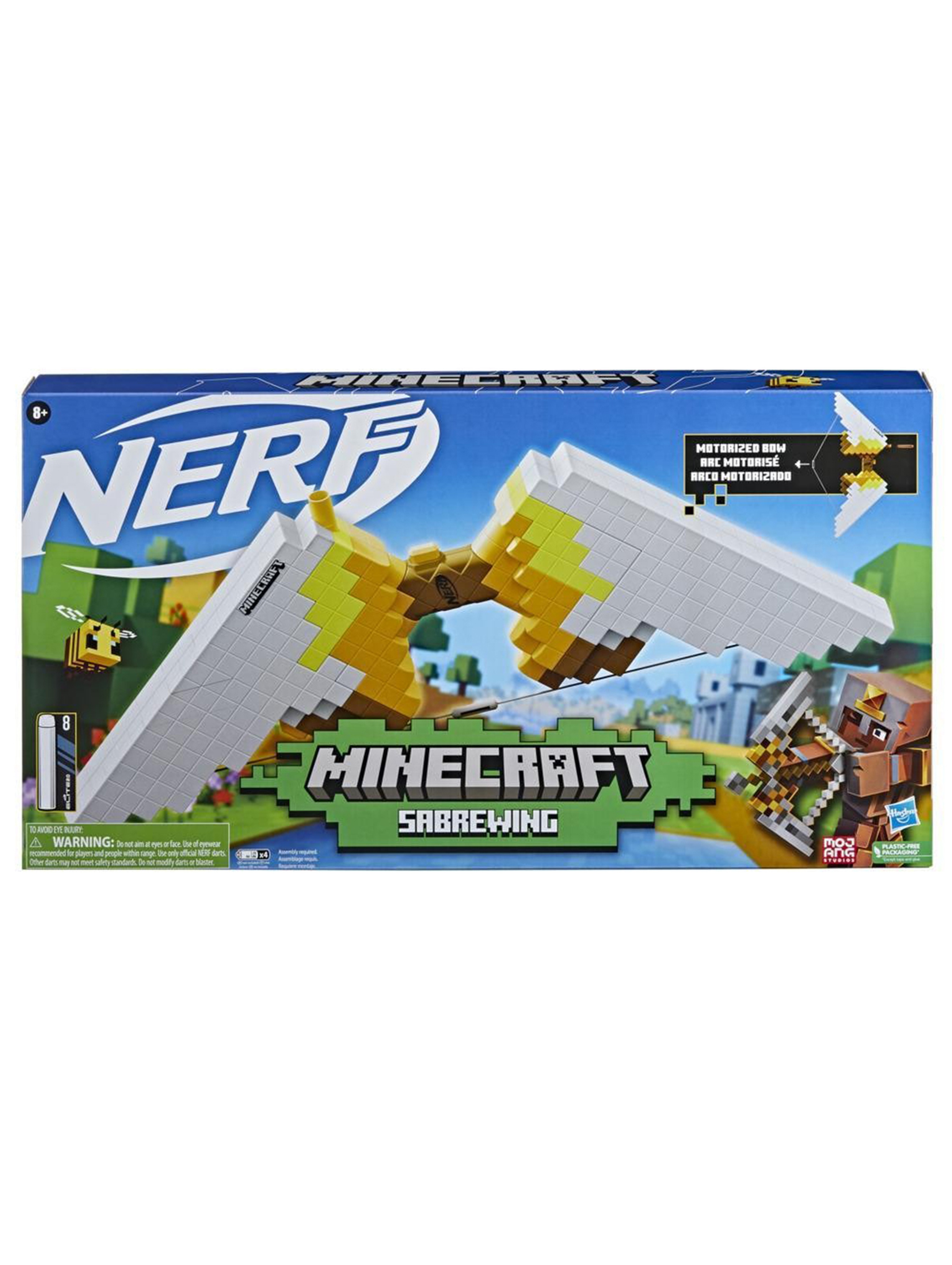 Hasbro Nerf Elite Wyrzutnia Łuk Minecraft Sabrewing + strzałki