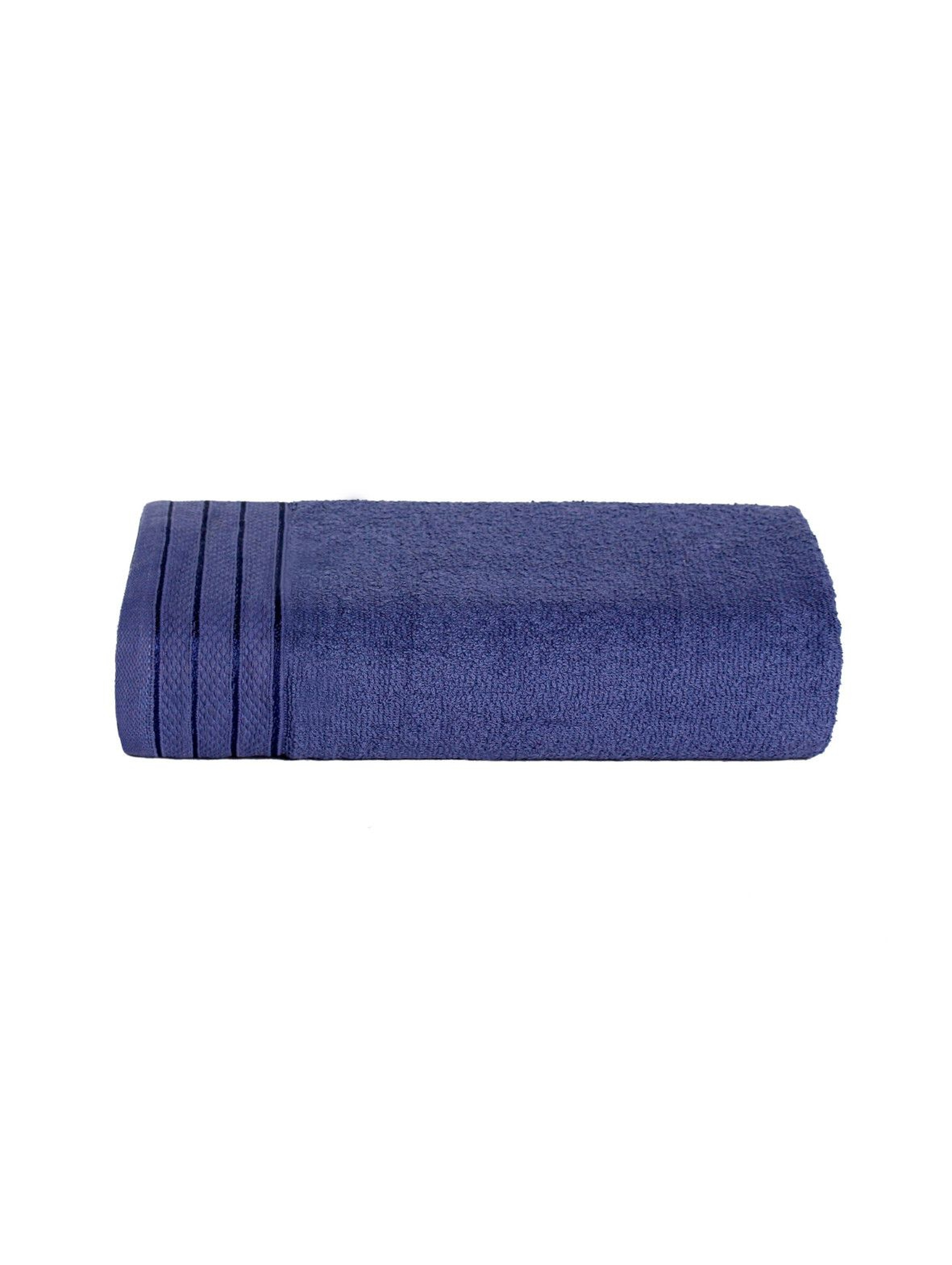 Bawełniany ręcznik w kolorze granatowym o wymiarach 70x140 cm