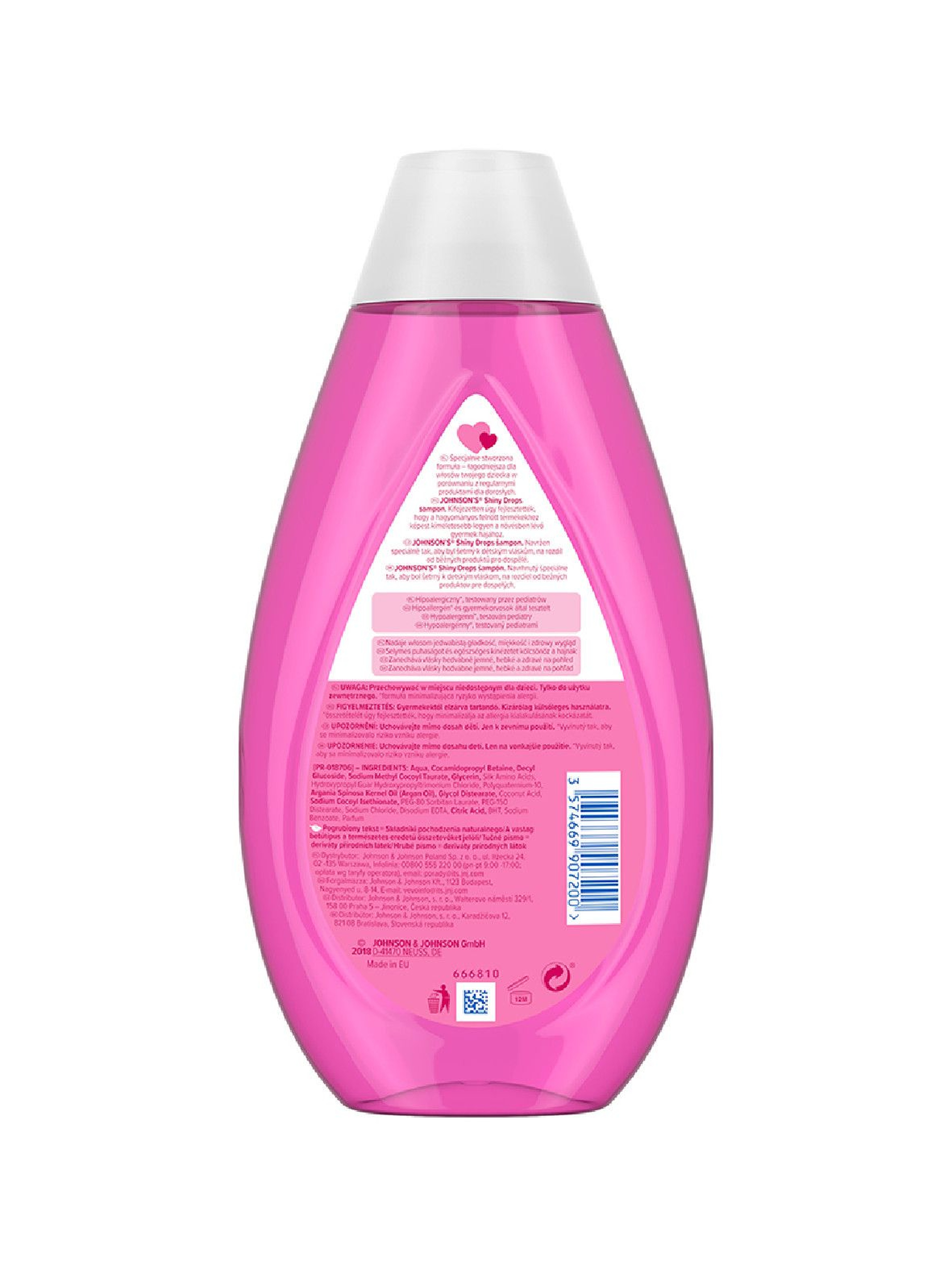 Johnson's Shiny Drops szampon dla dzieci - 500 ml