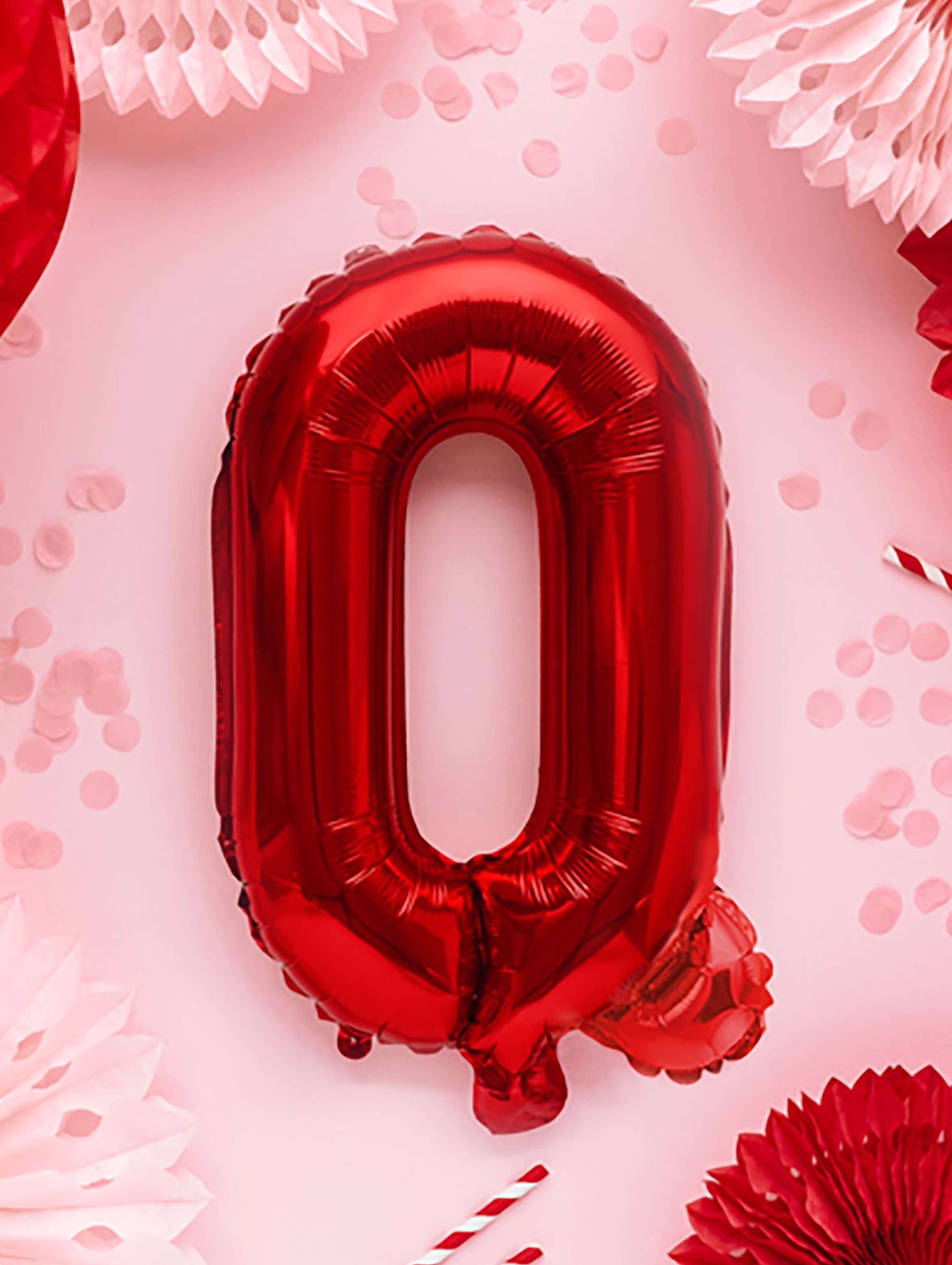 Balon foliowy Litera ''Q'' 35cm czerwony