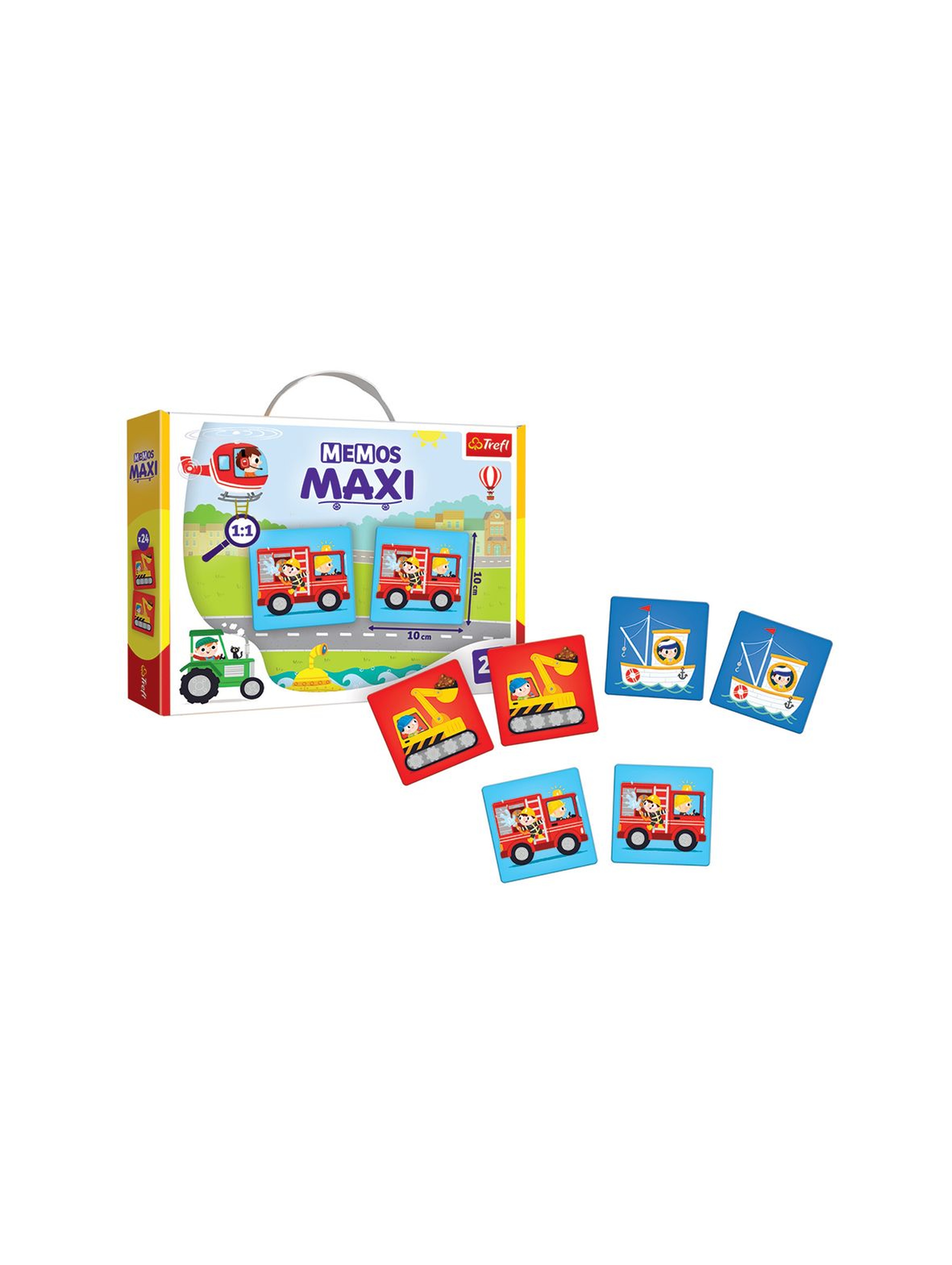 Gra dla dzieci - Memos Maxi Pojazdy wiek 2+