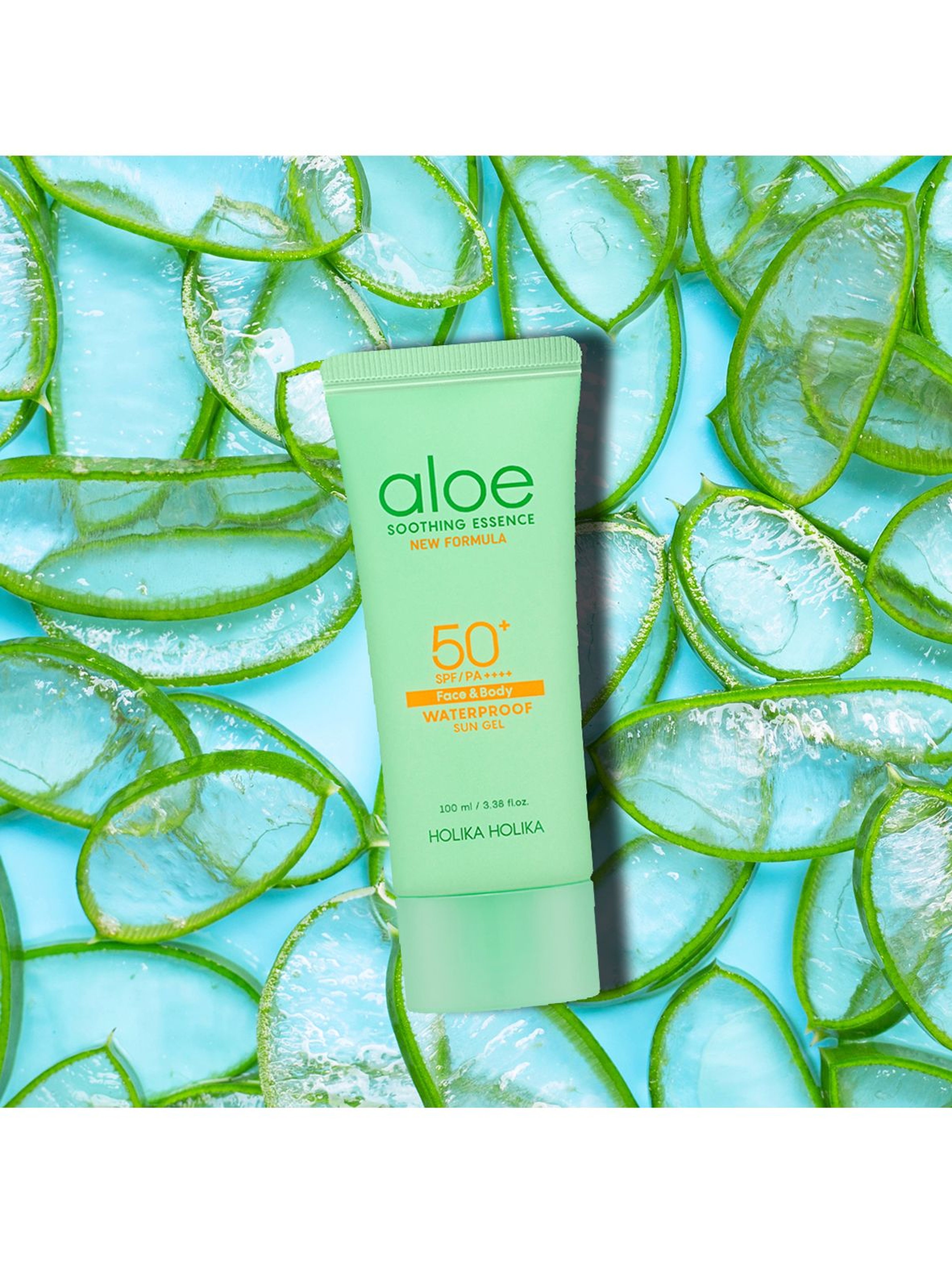 Holika Holika Aloe Soothing Essence Face & Body Waterproof Sun Gel SPF50+ żel przeciwsłoneczny do twarzy i ciała - 100ml