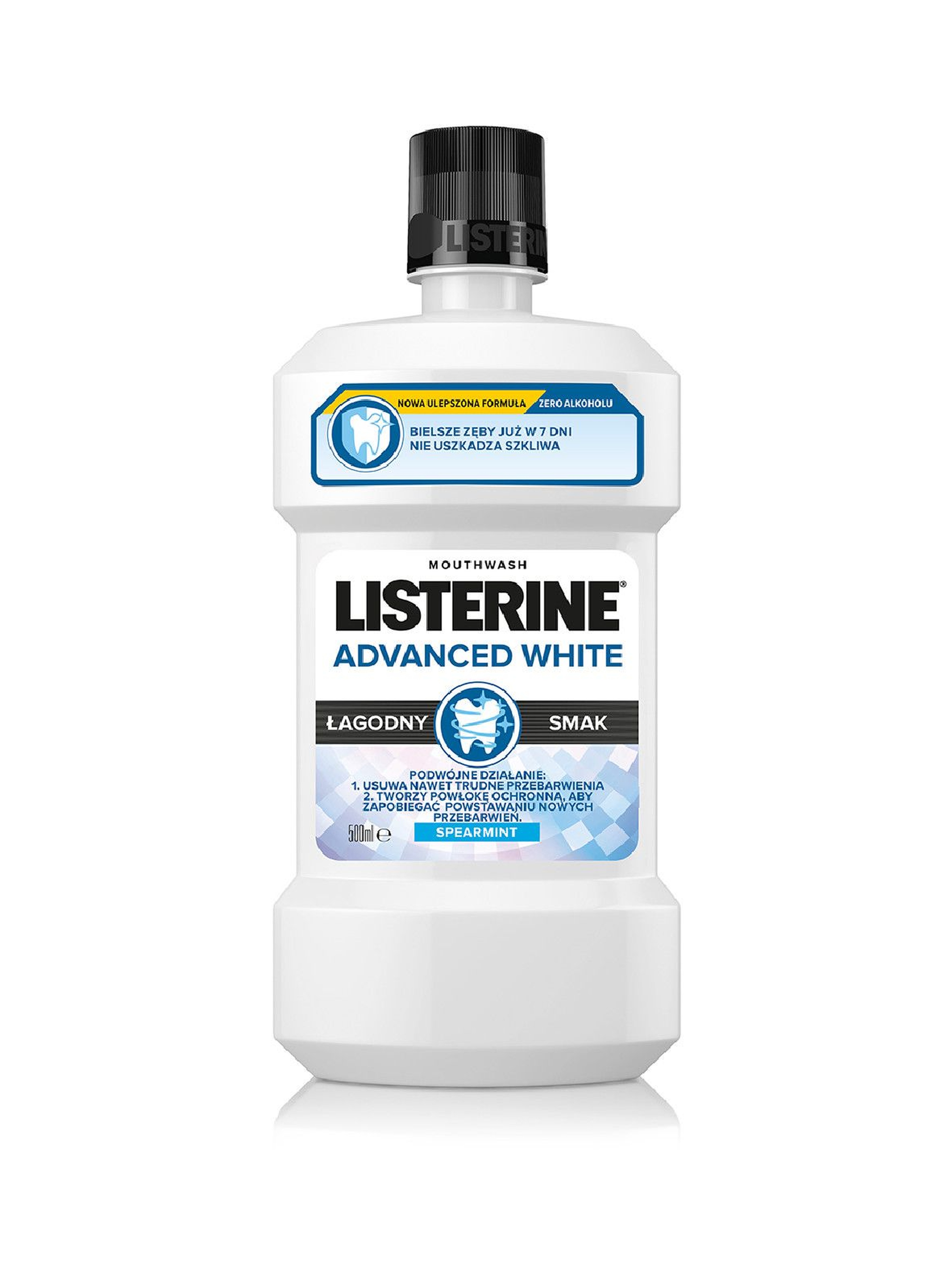 Płyn do higieny jamy ustnej Listerine Advanced White Łagodny Smak - 500 ml