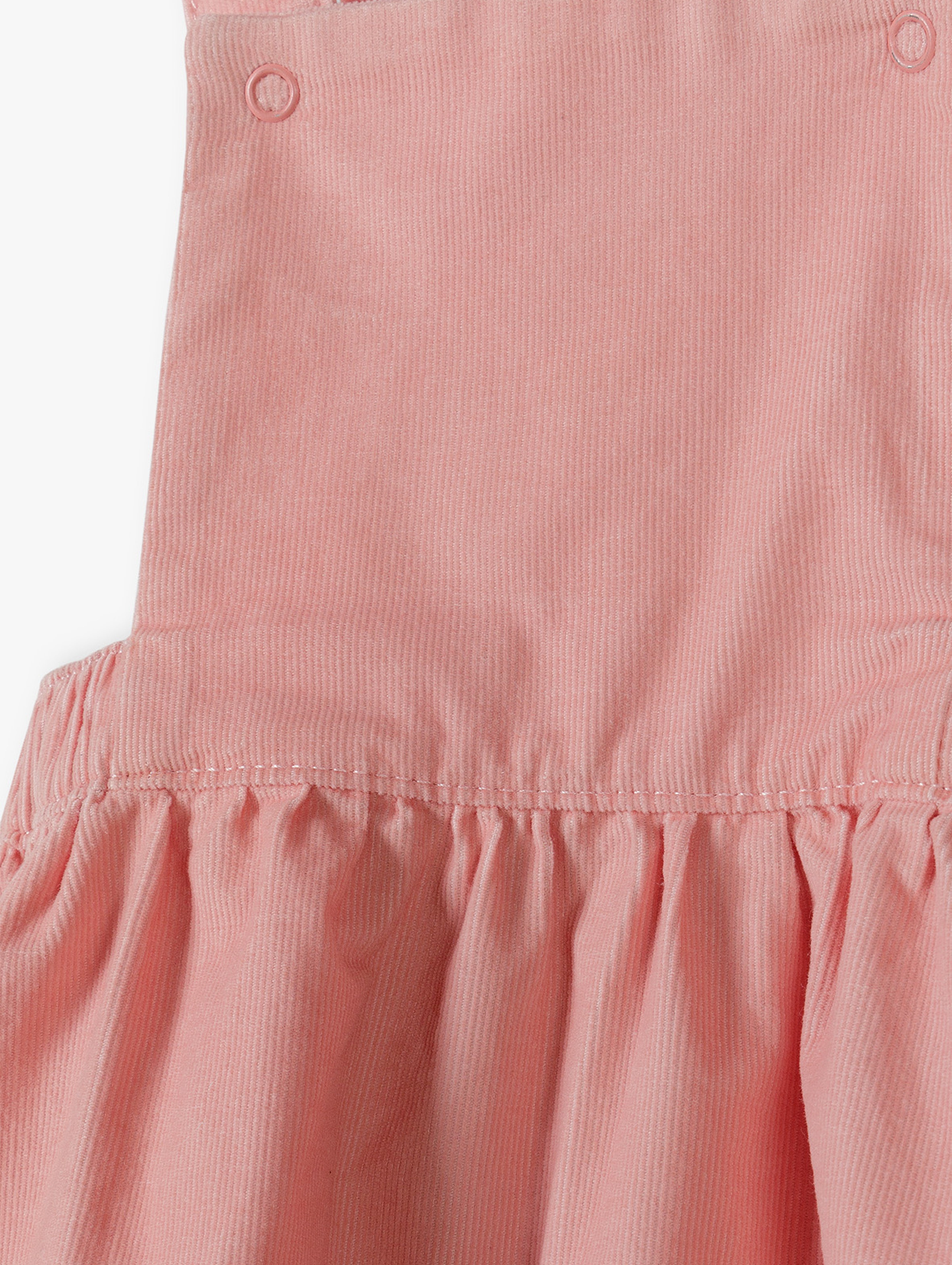 Różowa bawełniana spódnica niemowlęca ogrodniczka