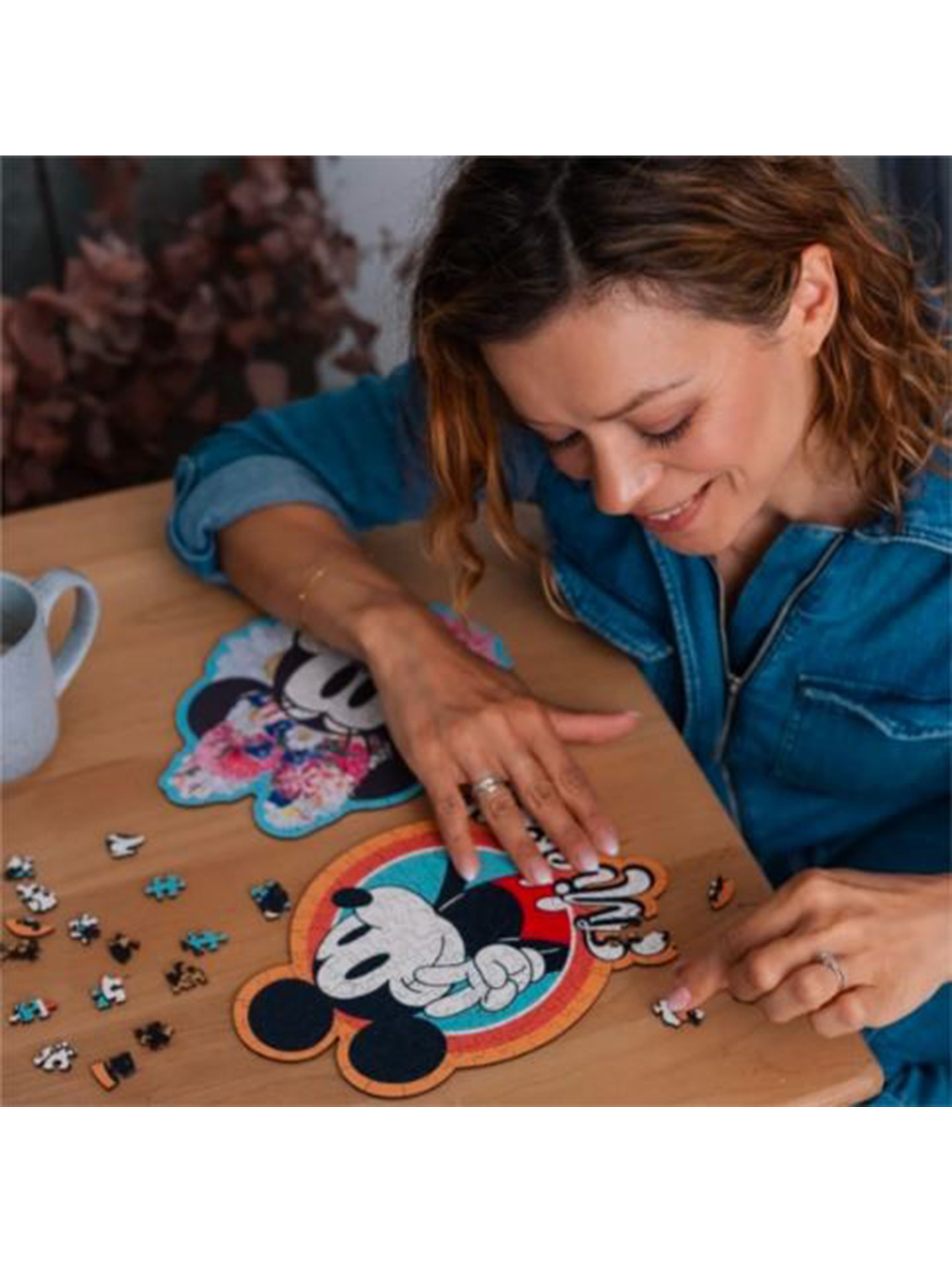 Drewniane Puzzle 160 elementów - Myszka Mickey
