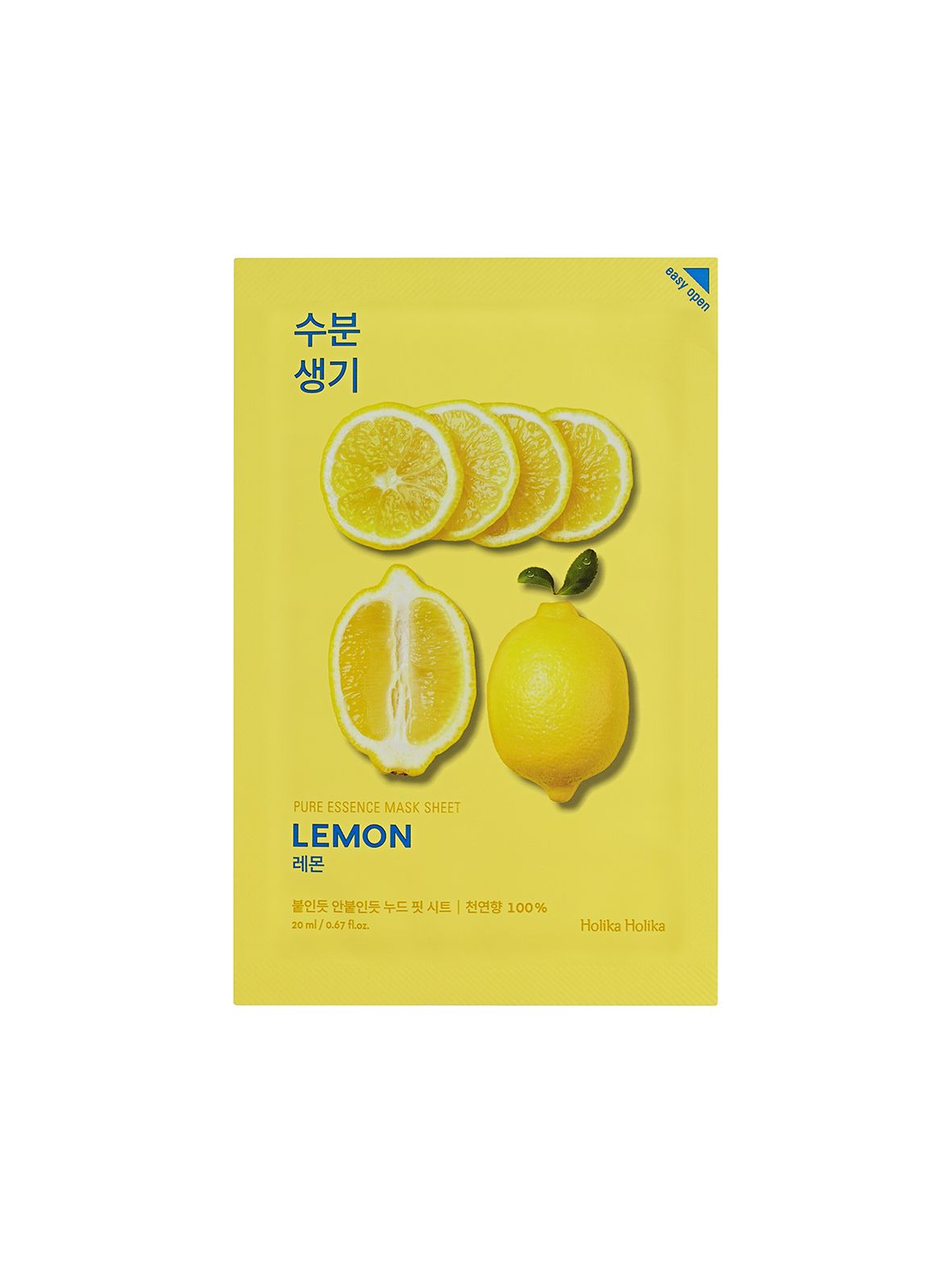 Holika Holika Pure Essence Mask Sheet - Lemon maseczka na bawełnianej płachcie - 23 ml