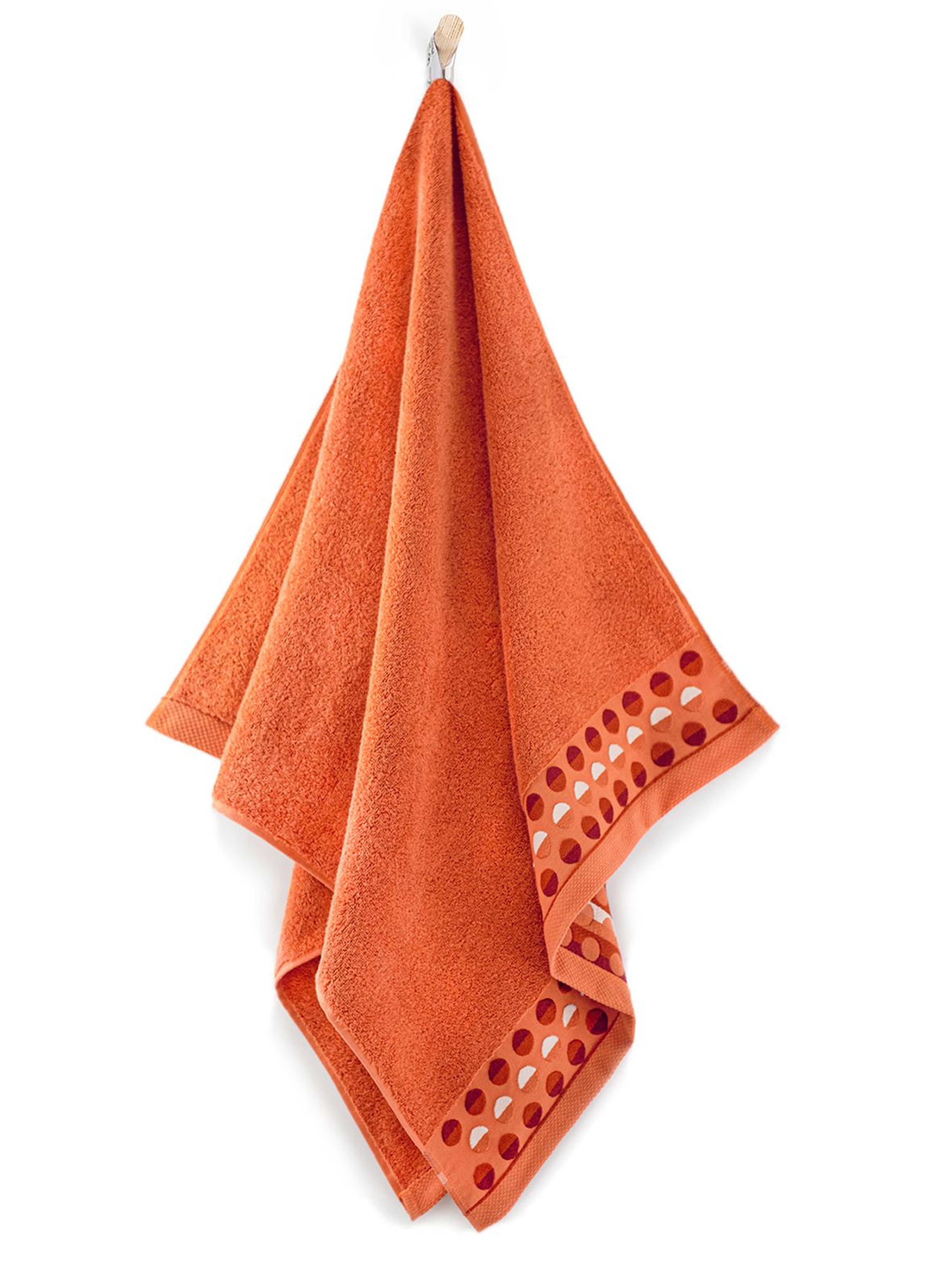 Ręcznik z bawełny egipskiej Zen pomarańczowy 50x90cm