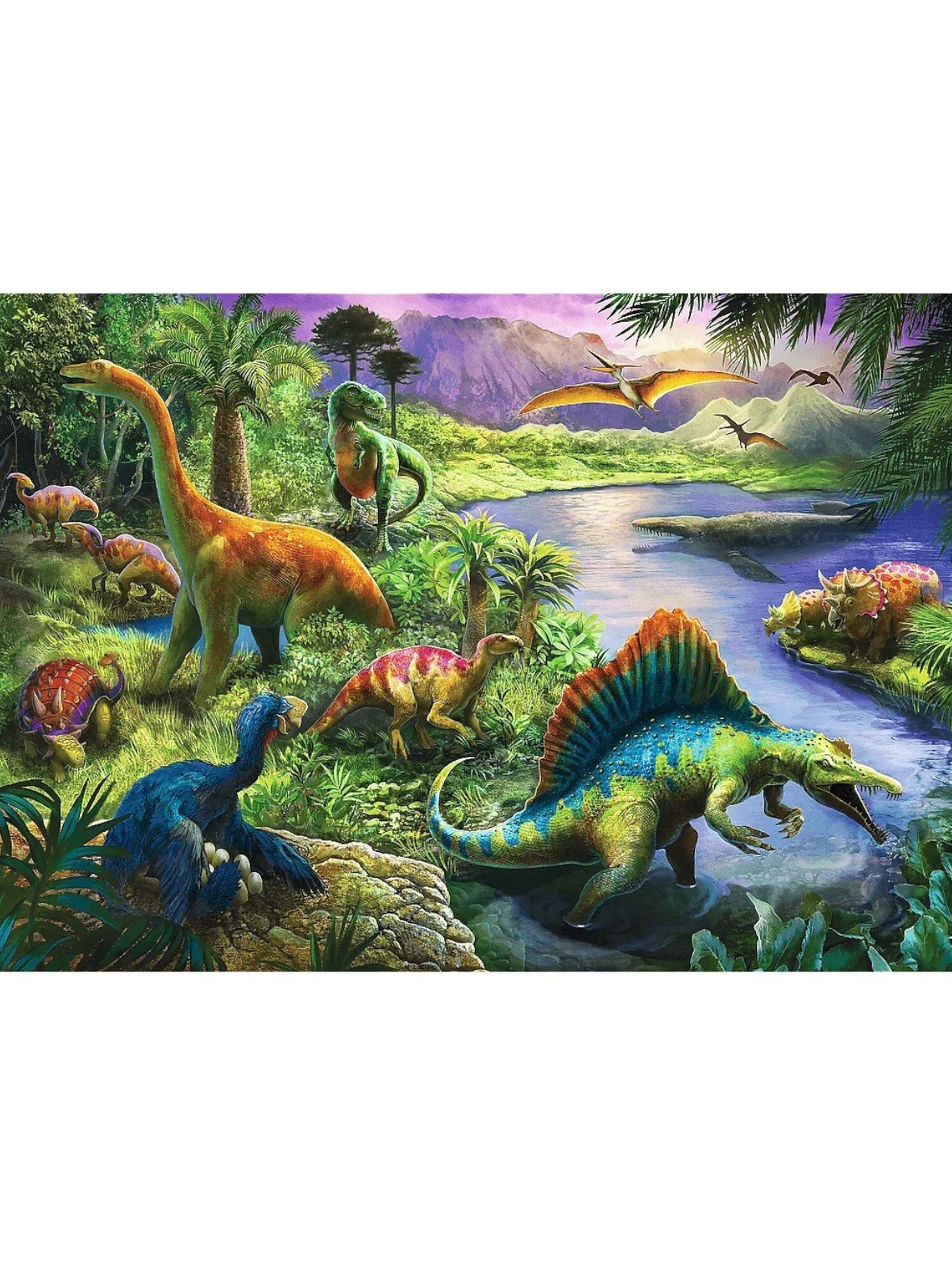 Puzzle 200 elementów Drapieżne dinozaury