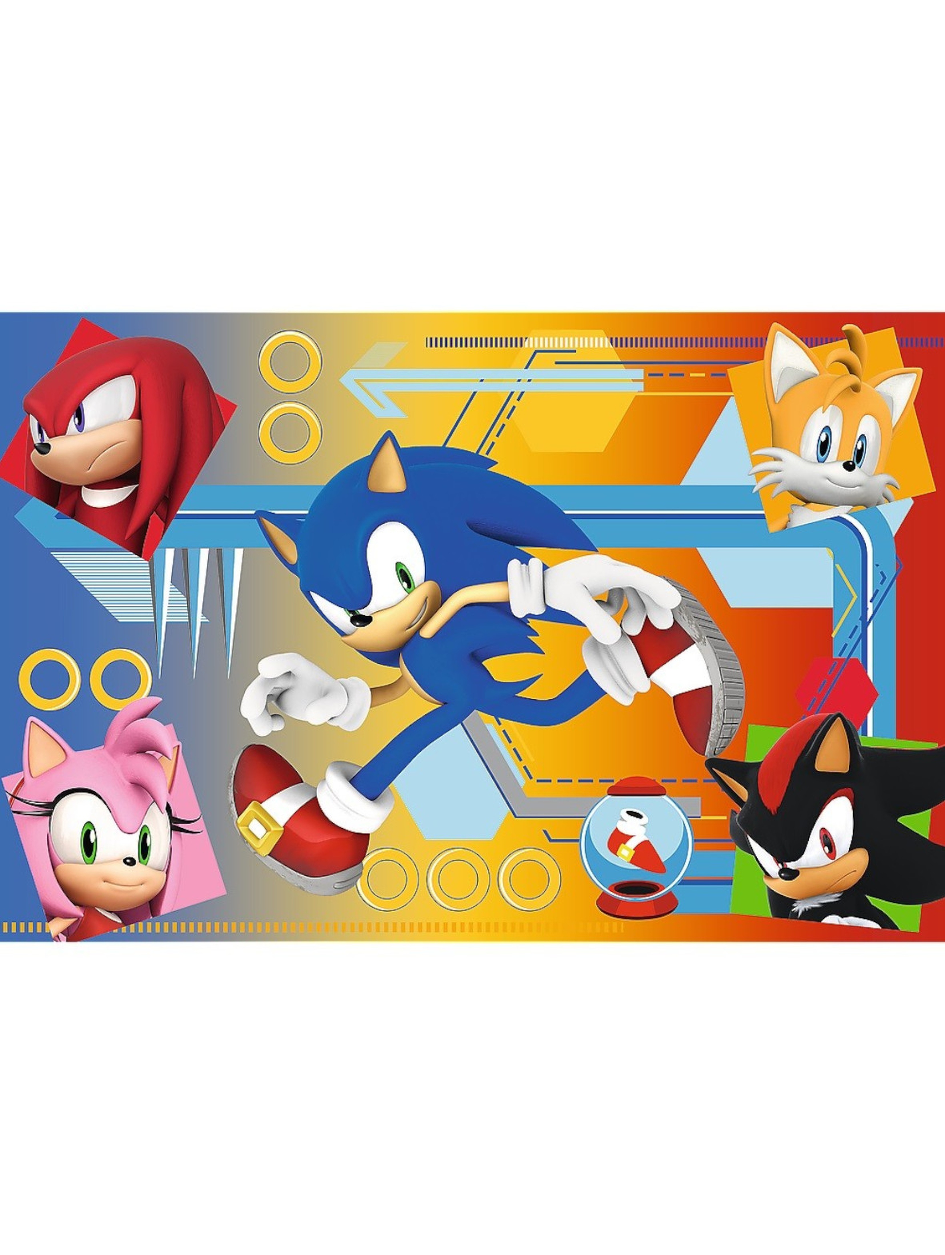 Puzzle 60 elementów Sonic w akcji