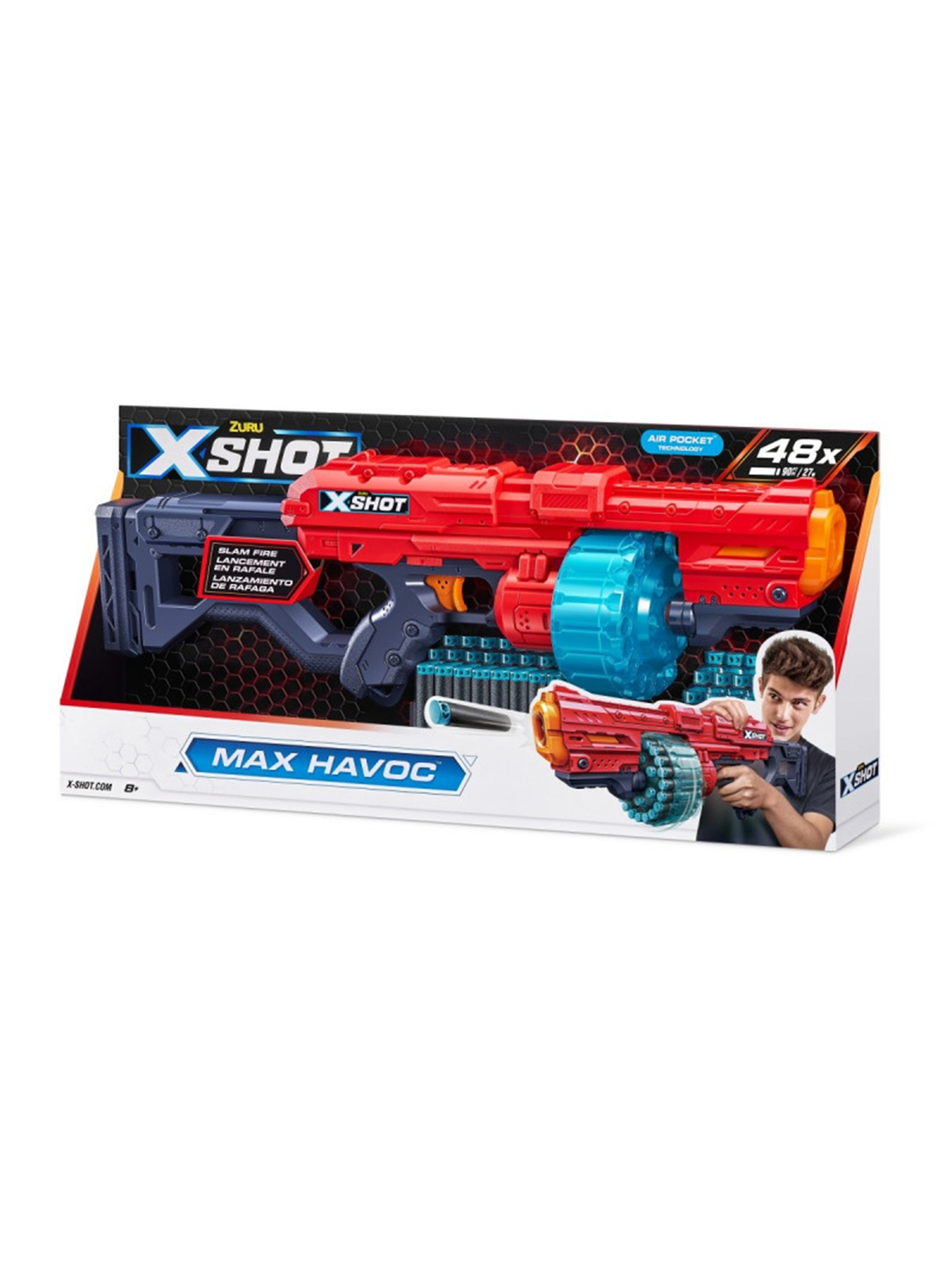 ZURU X-Shot Wyrzutnia Excel Max Havoc 48 strzałek