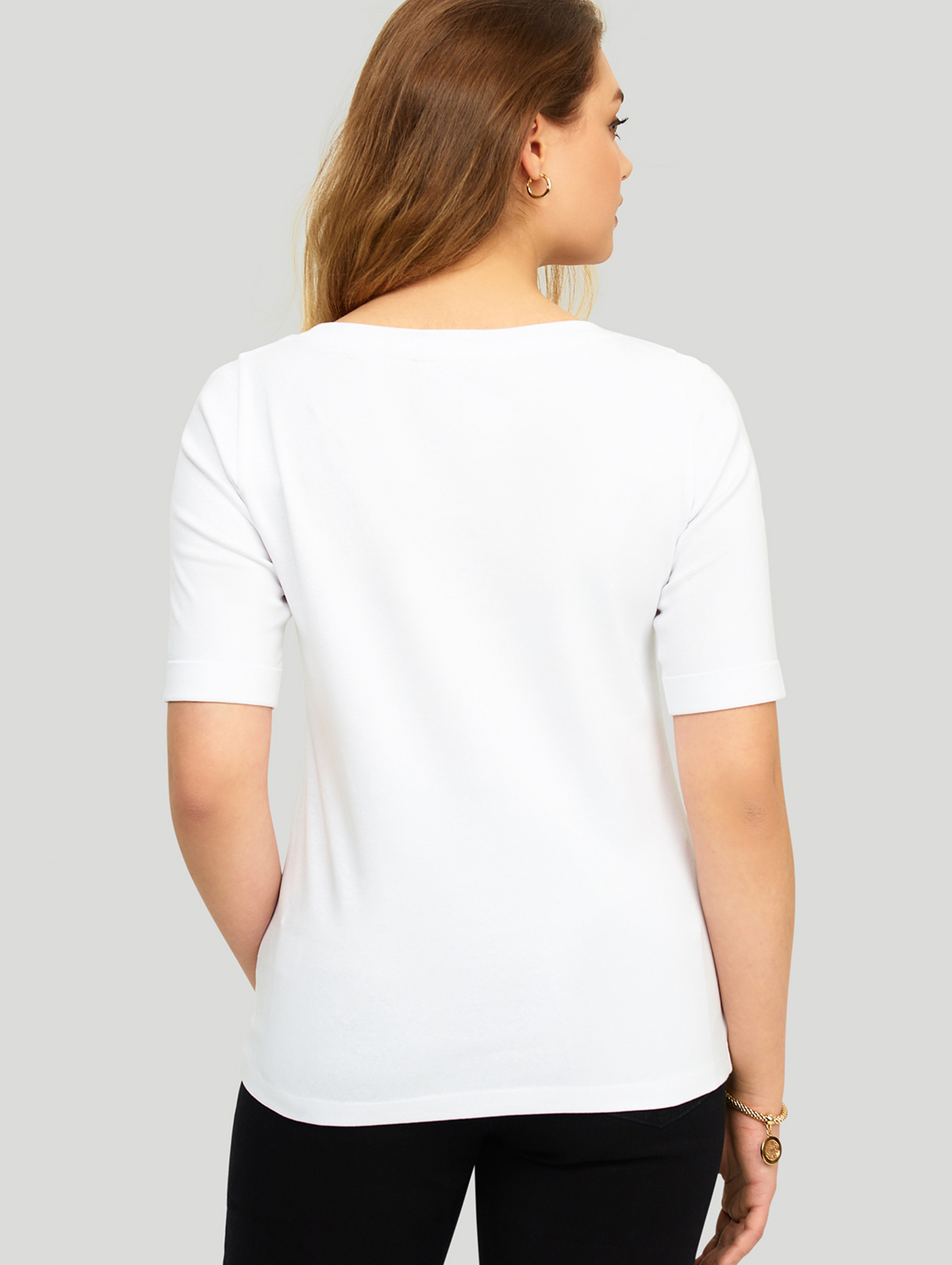 T-shirt damski biały