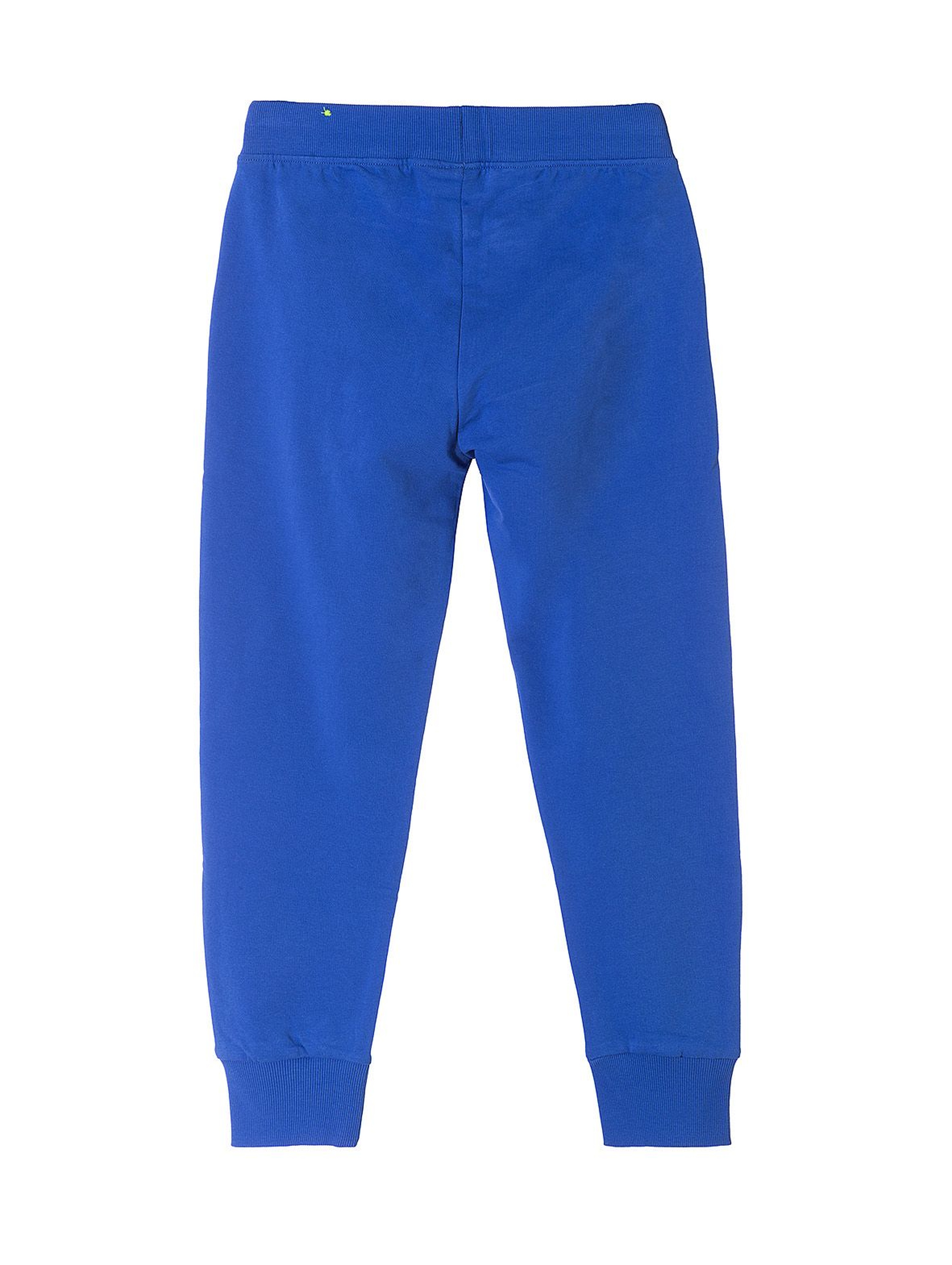 Spodnie dresowe chłopięce- niebieskie z kieszeniami