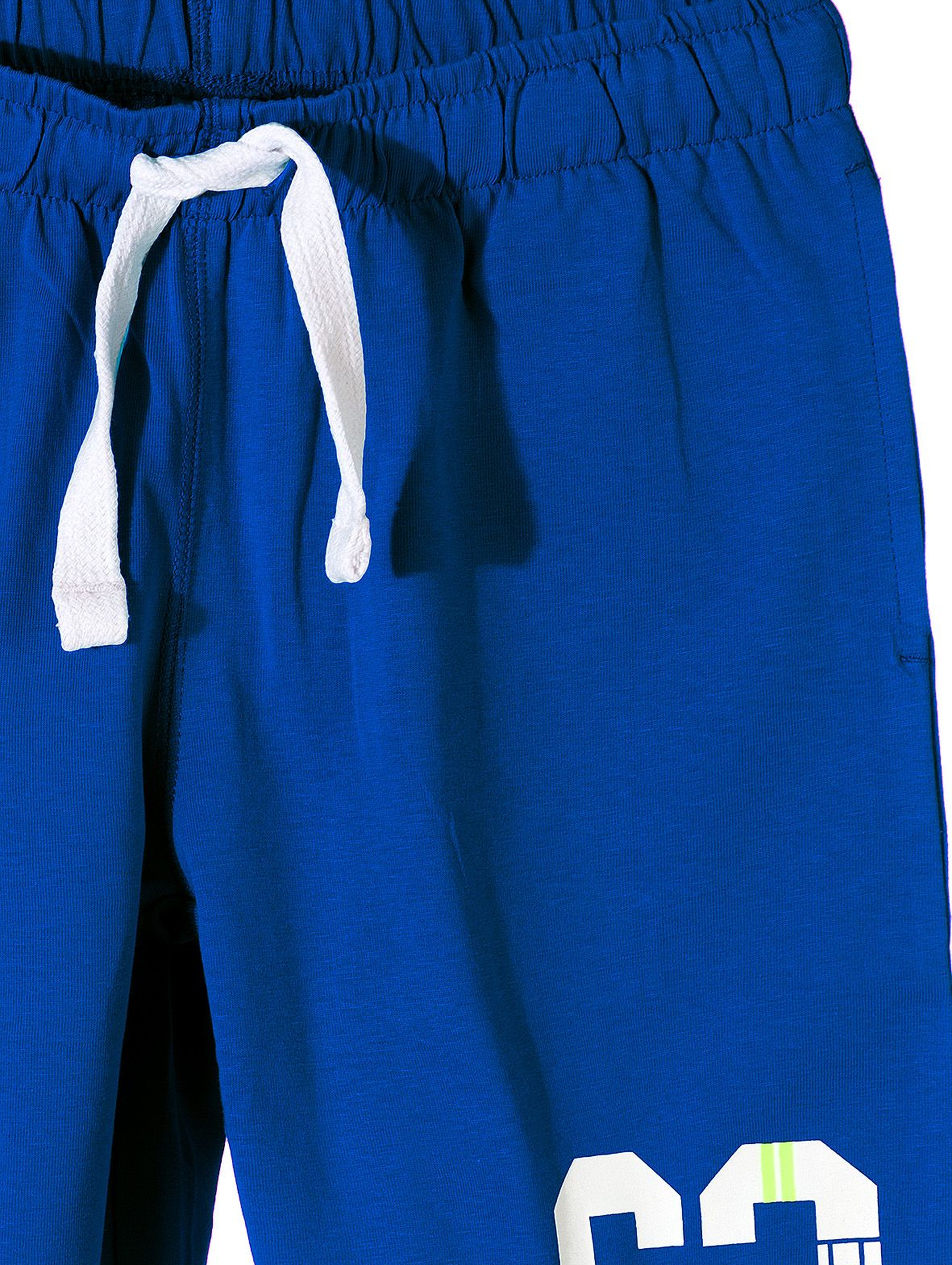 Bawełniane krótkie spodenki dla chłopca-niebieskie
