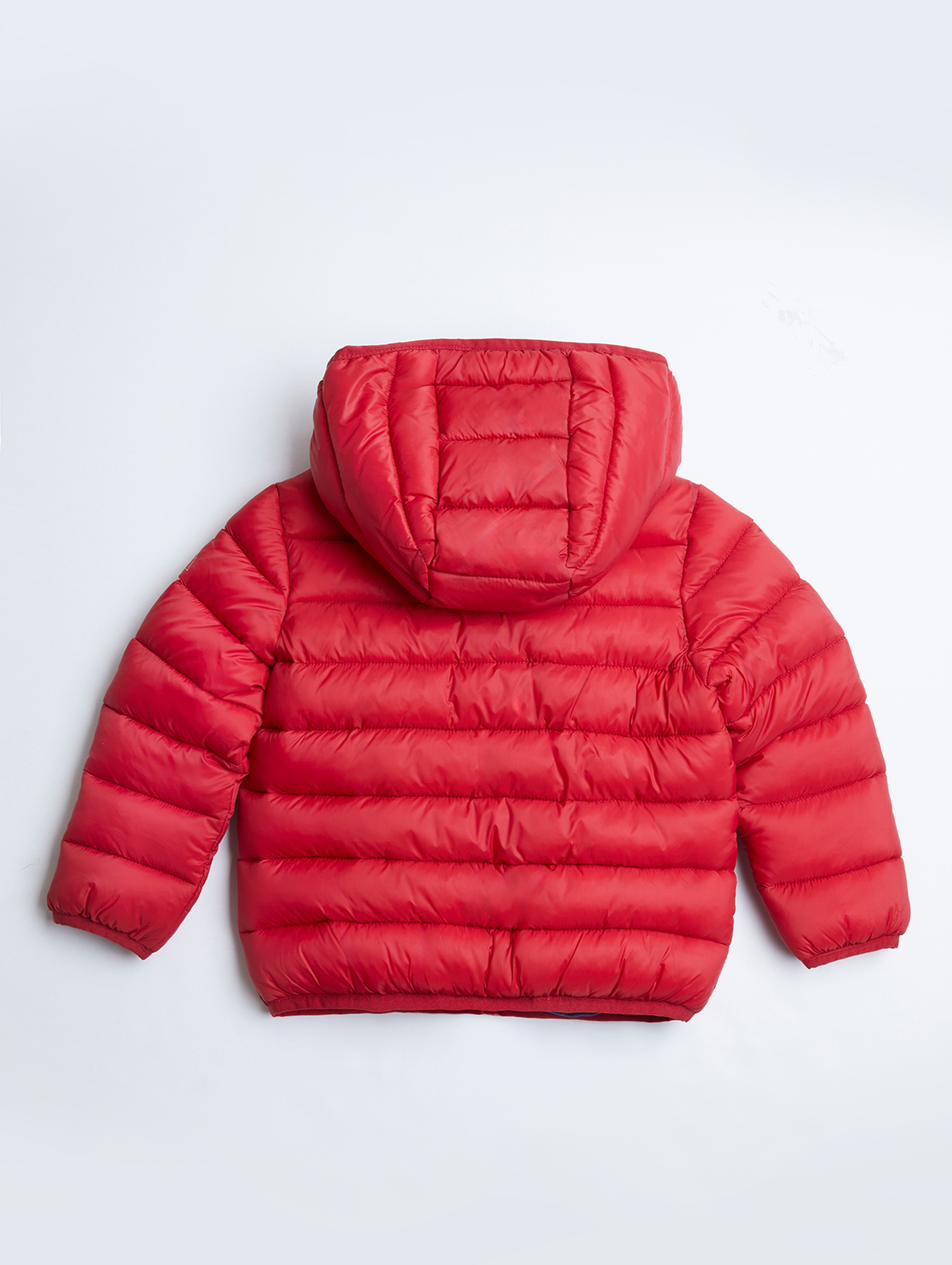 Lekka, pikowana kurtka przejściowa dla małego dziecka - czerwona - unisex - Limited Edition