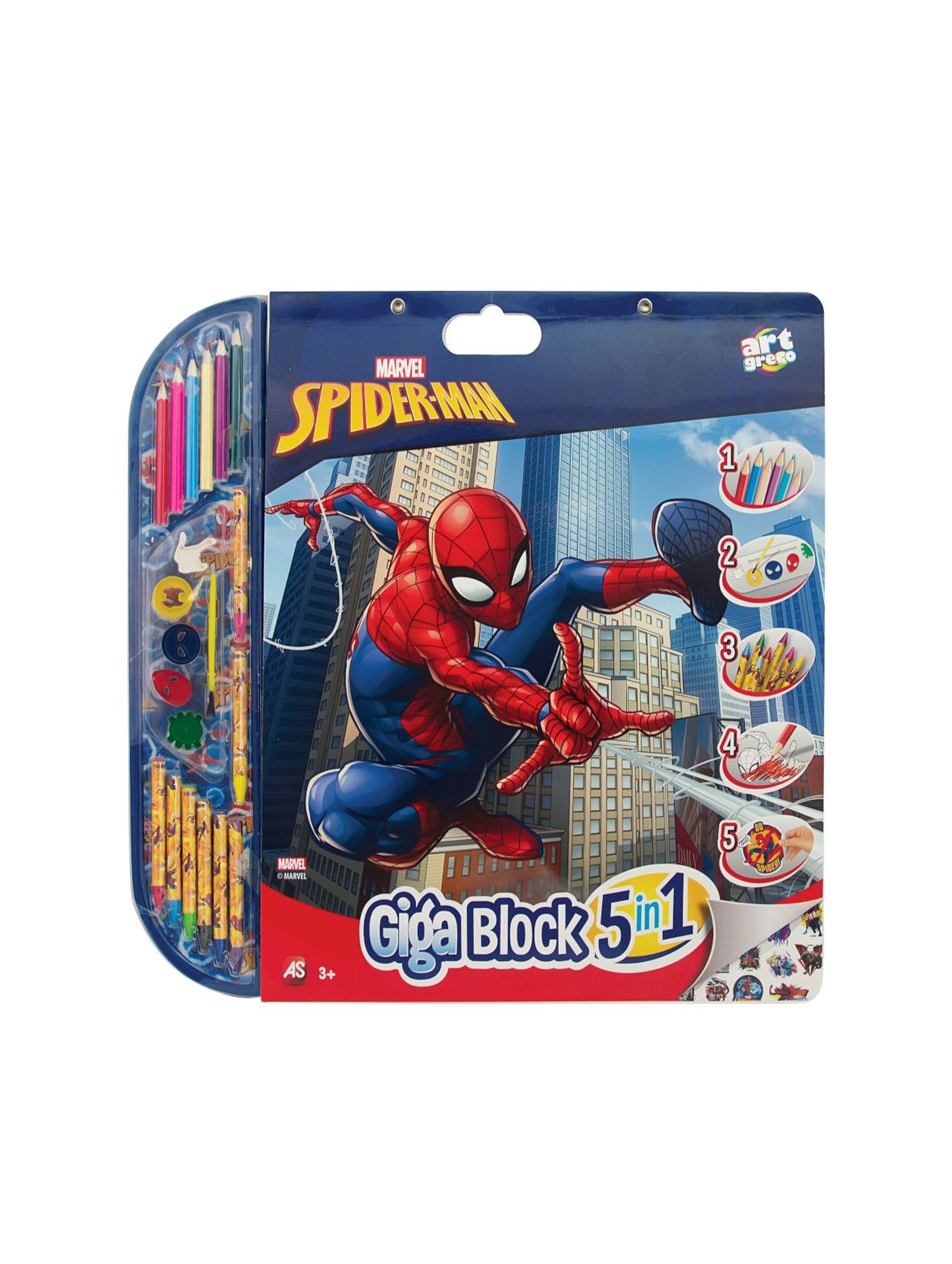 Zestaw artystyczny do malowania - Spiderman wiek 3+
