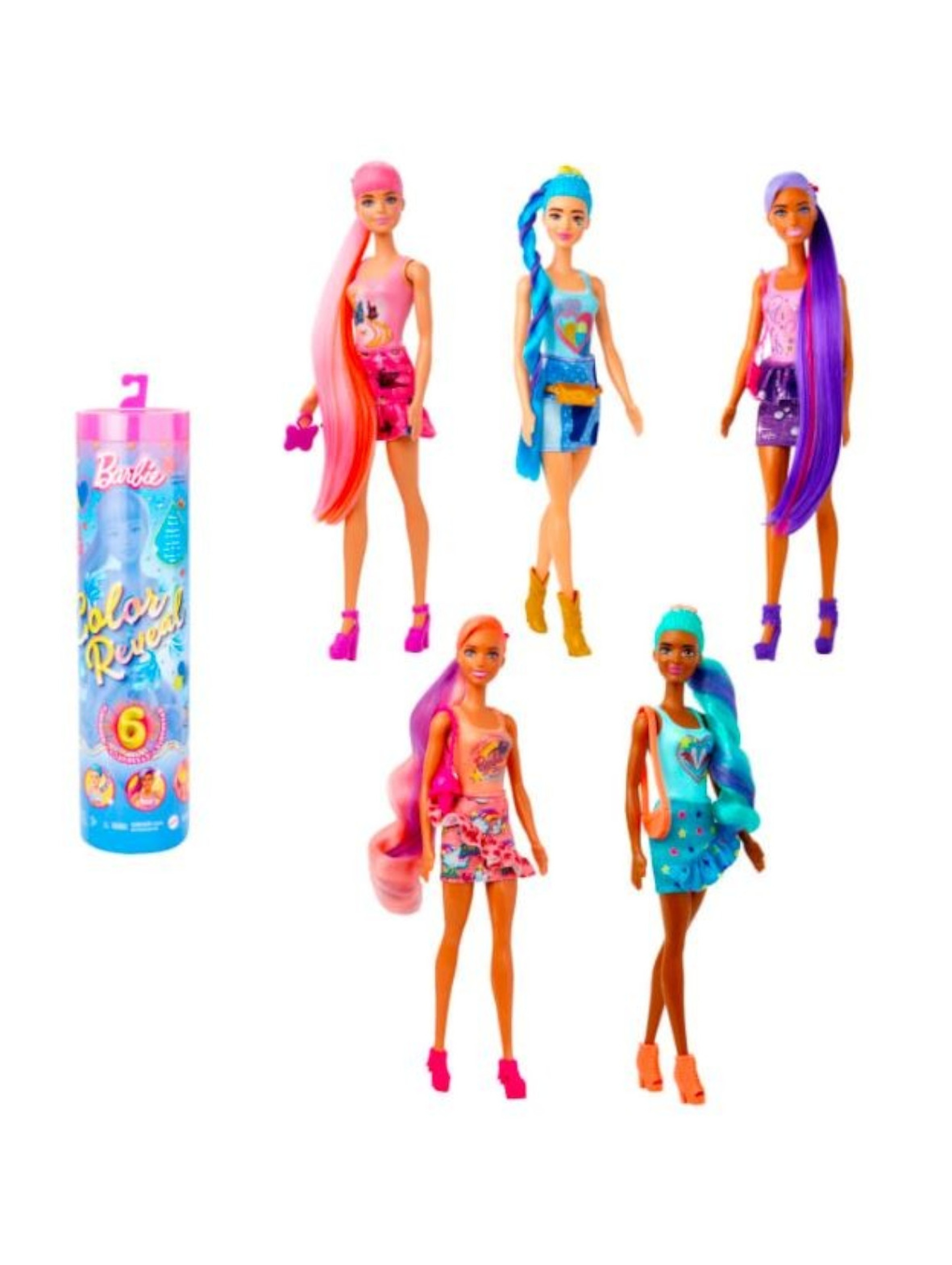 Lalka Barbie Color Reveal seria Totally Denim