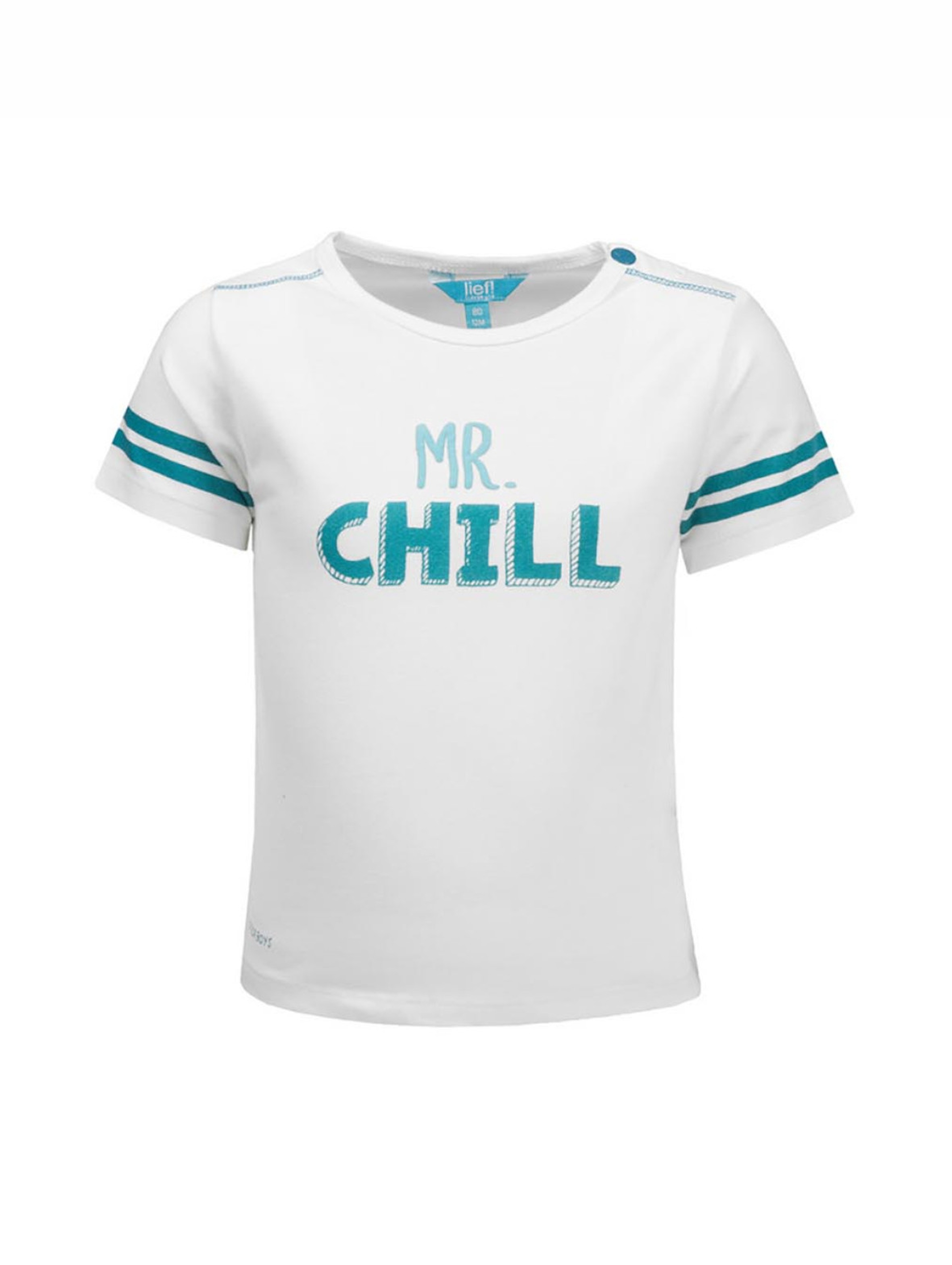 T-shirt chłopięcy, biały, Mr. Chill, Lief