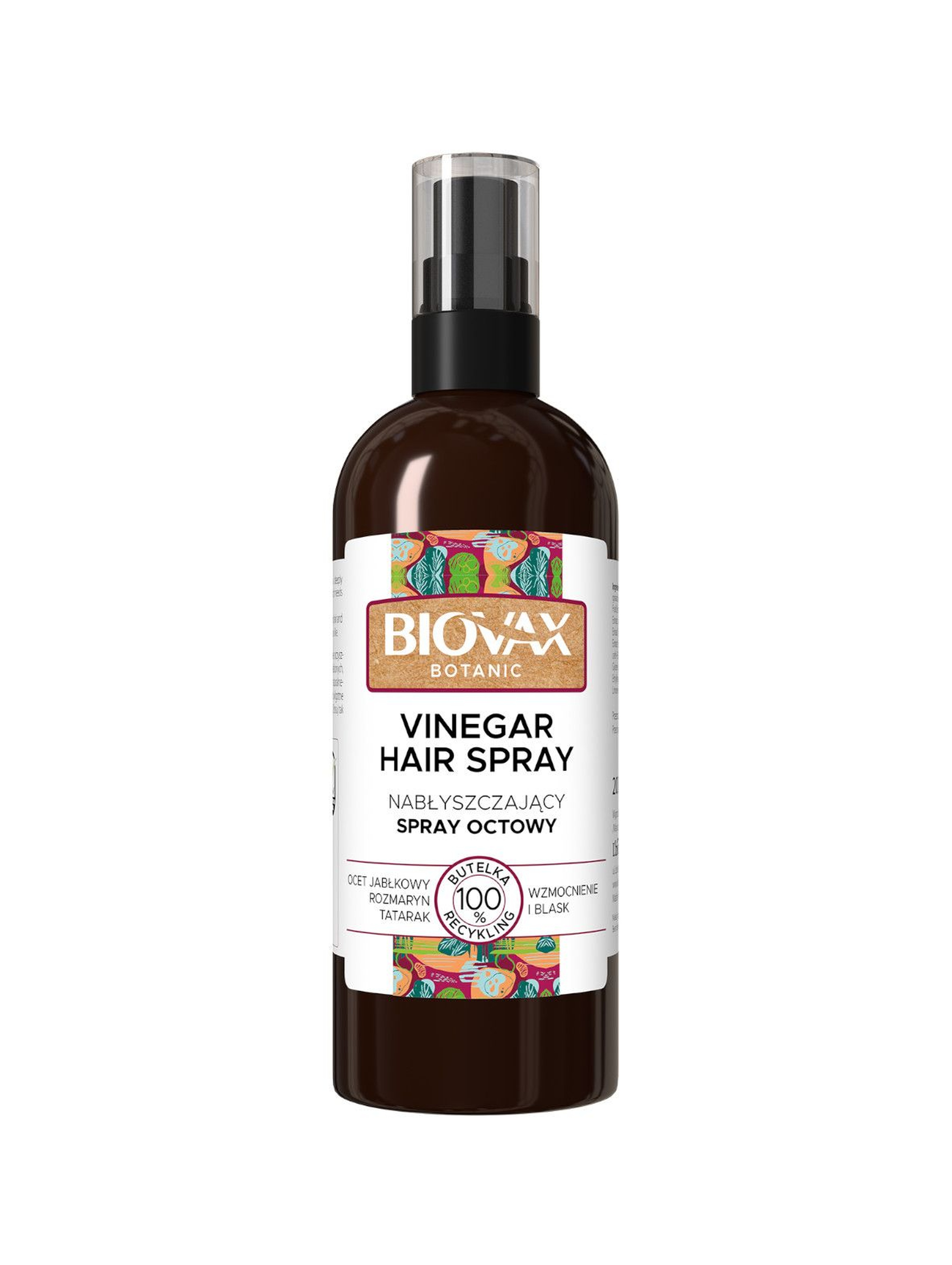 Biovax Botanic Nabłyszczający spray do włosów  z octem jabłkowym 250ml