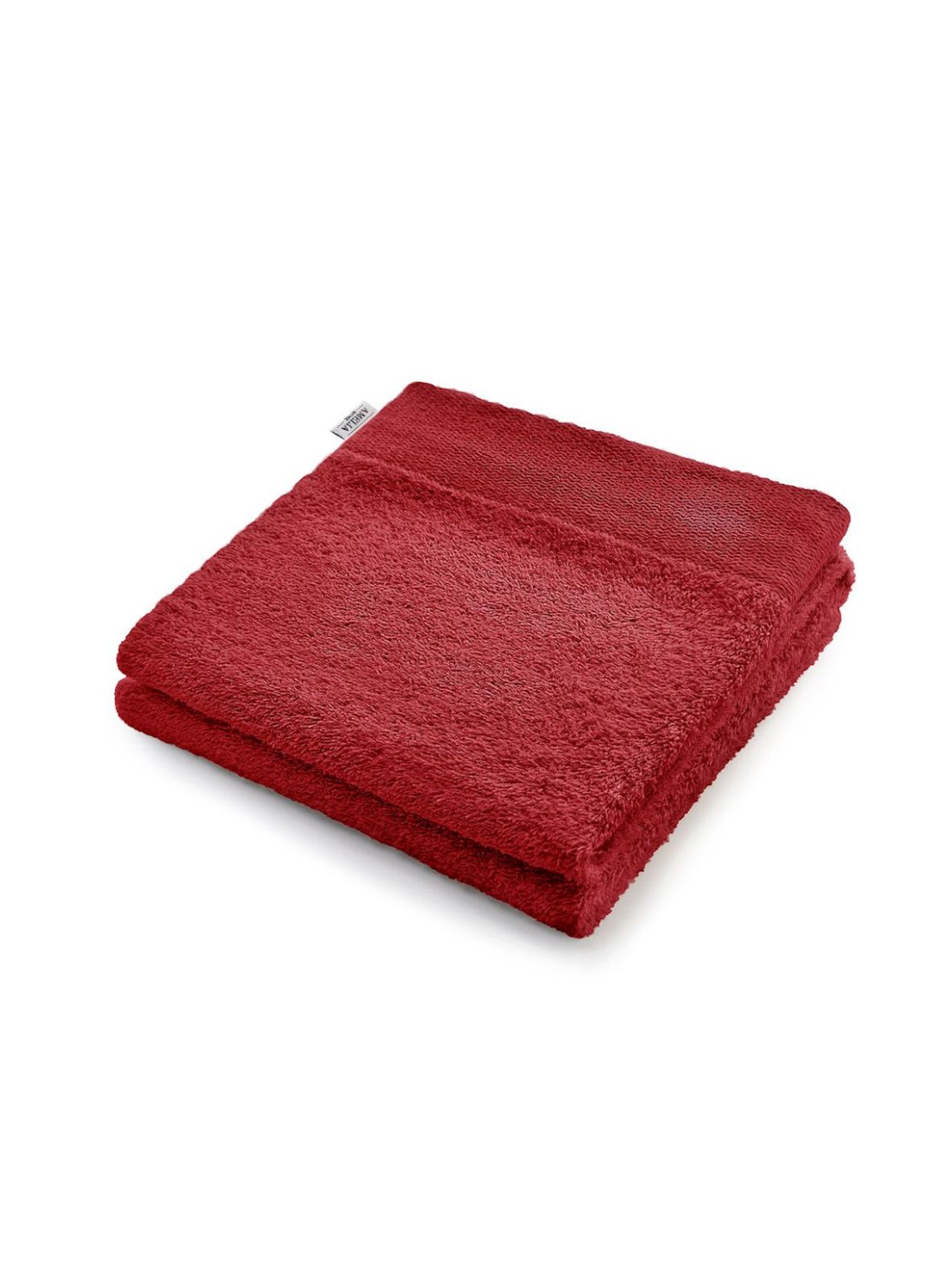 Bawełniany ręcznik kąpielowy - czerwony - 50x100 cm