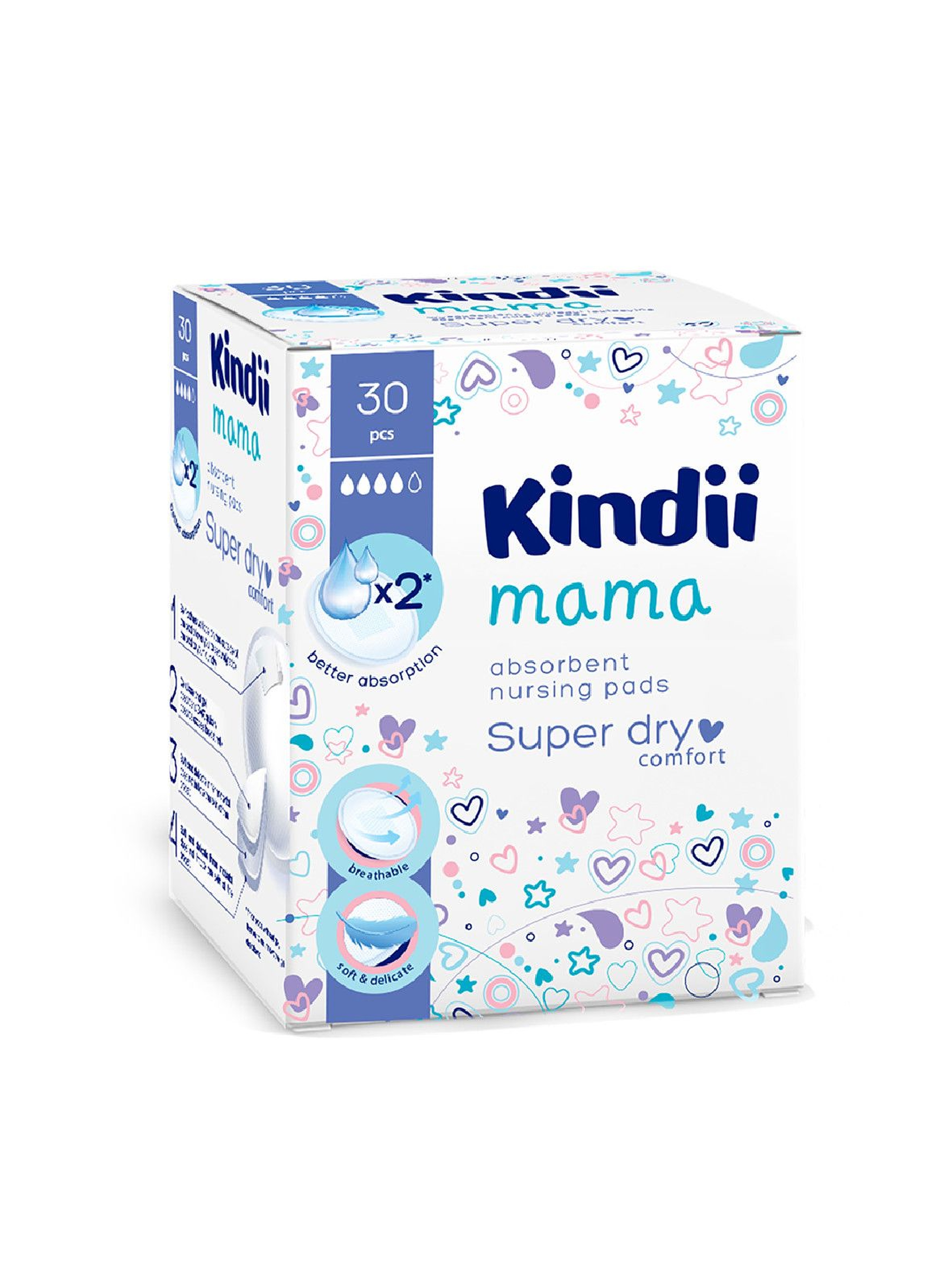 Wkładki laktacyjne Kindii Mama Super dry (SAP) 30szt.