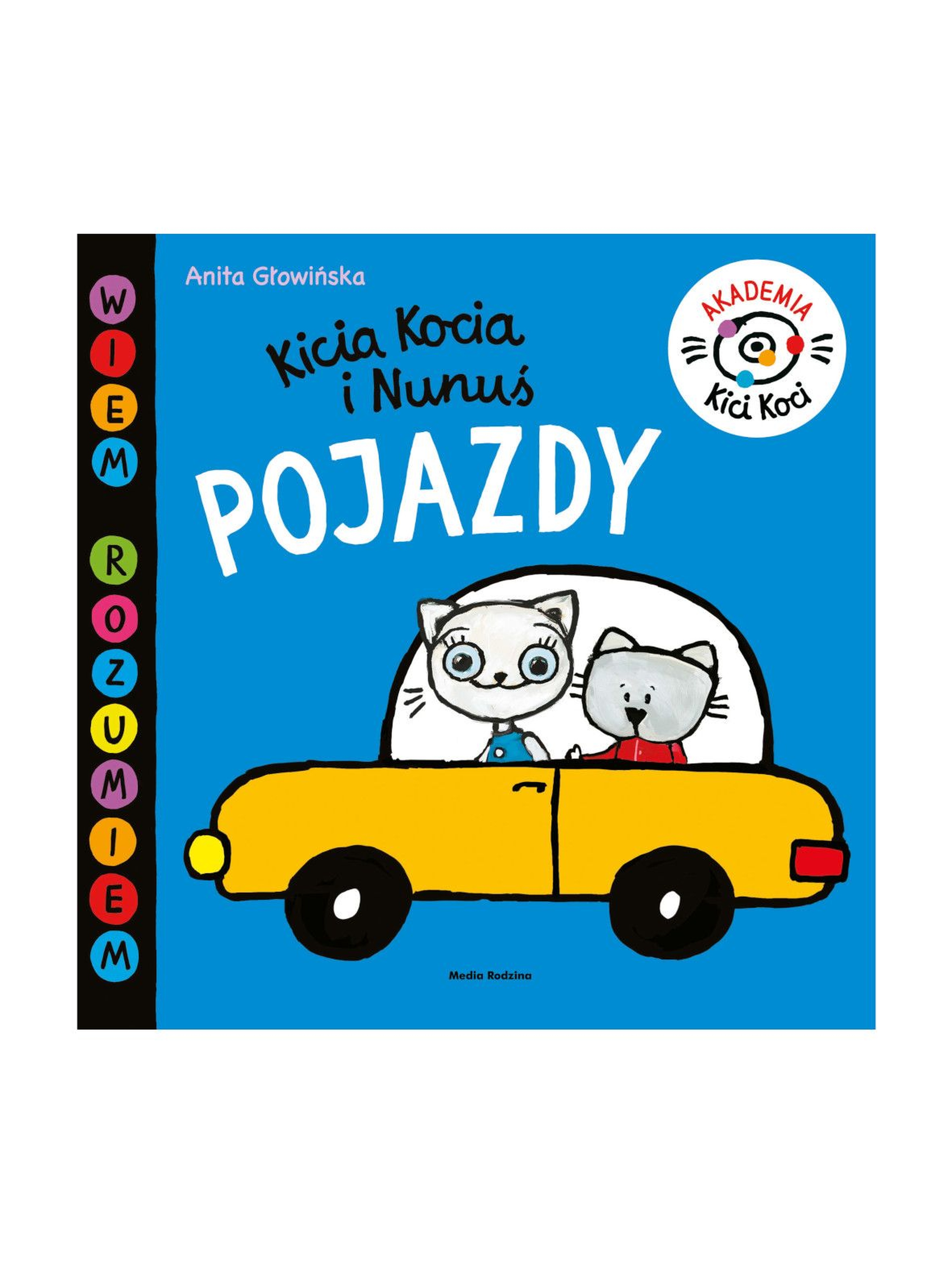 Książka dla dzieci - Pojazdy akademia Kici Koci wiek 2+