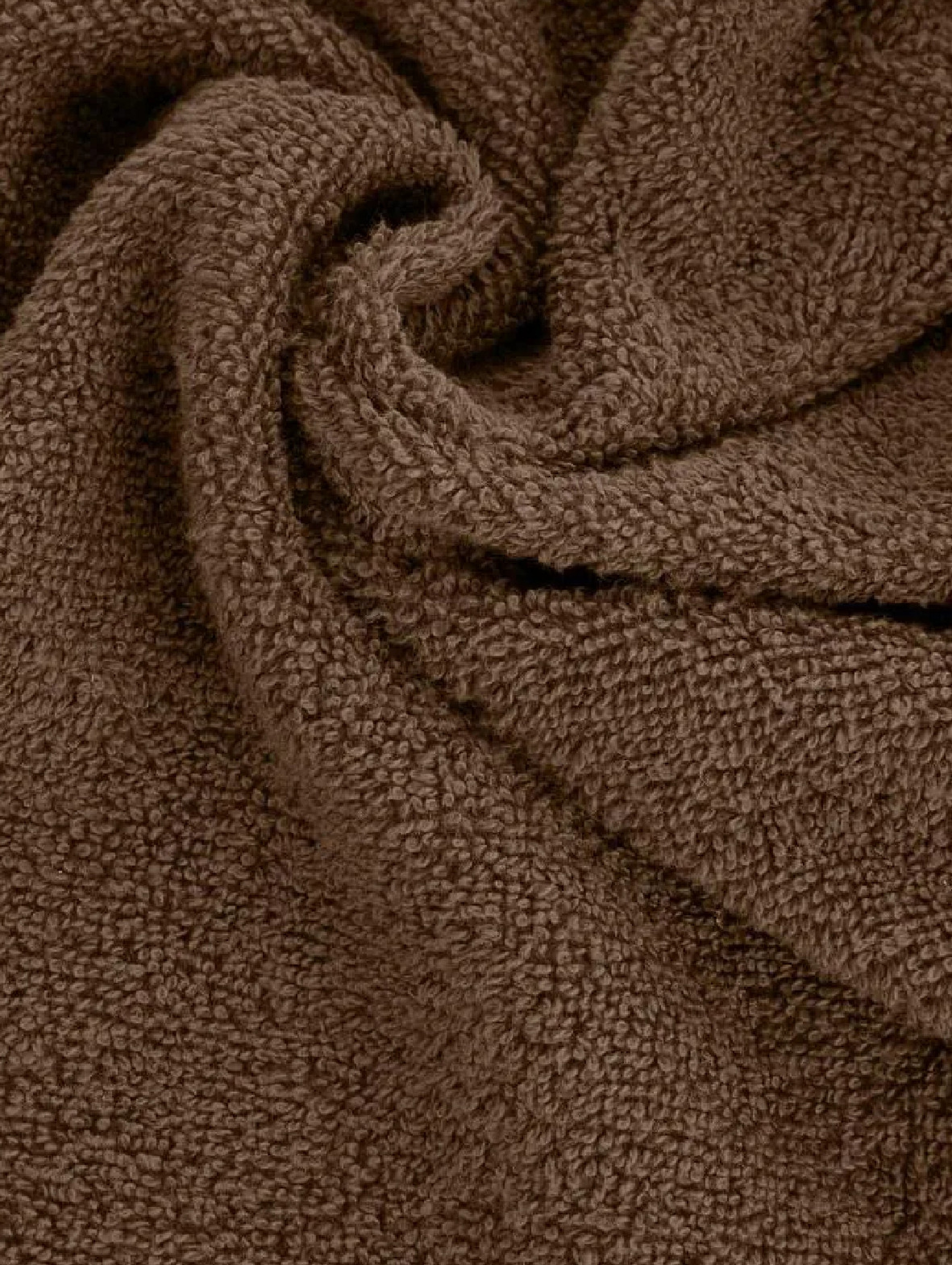 Ręcznik gładki bawełniany 70x140 cm brązowy