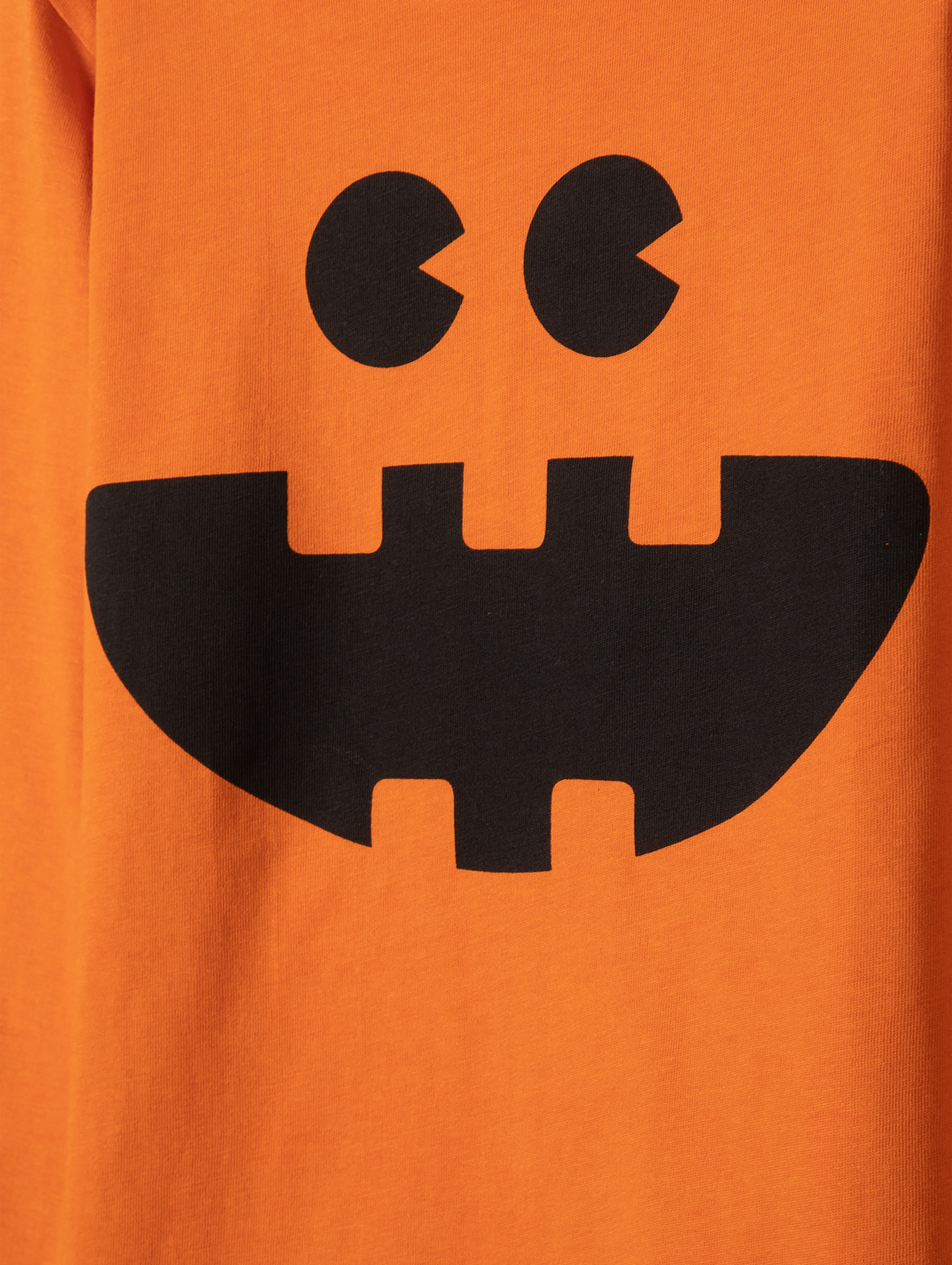 Bluzka bawełniana Halloween - pomarańczowa