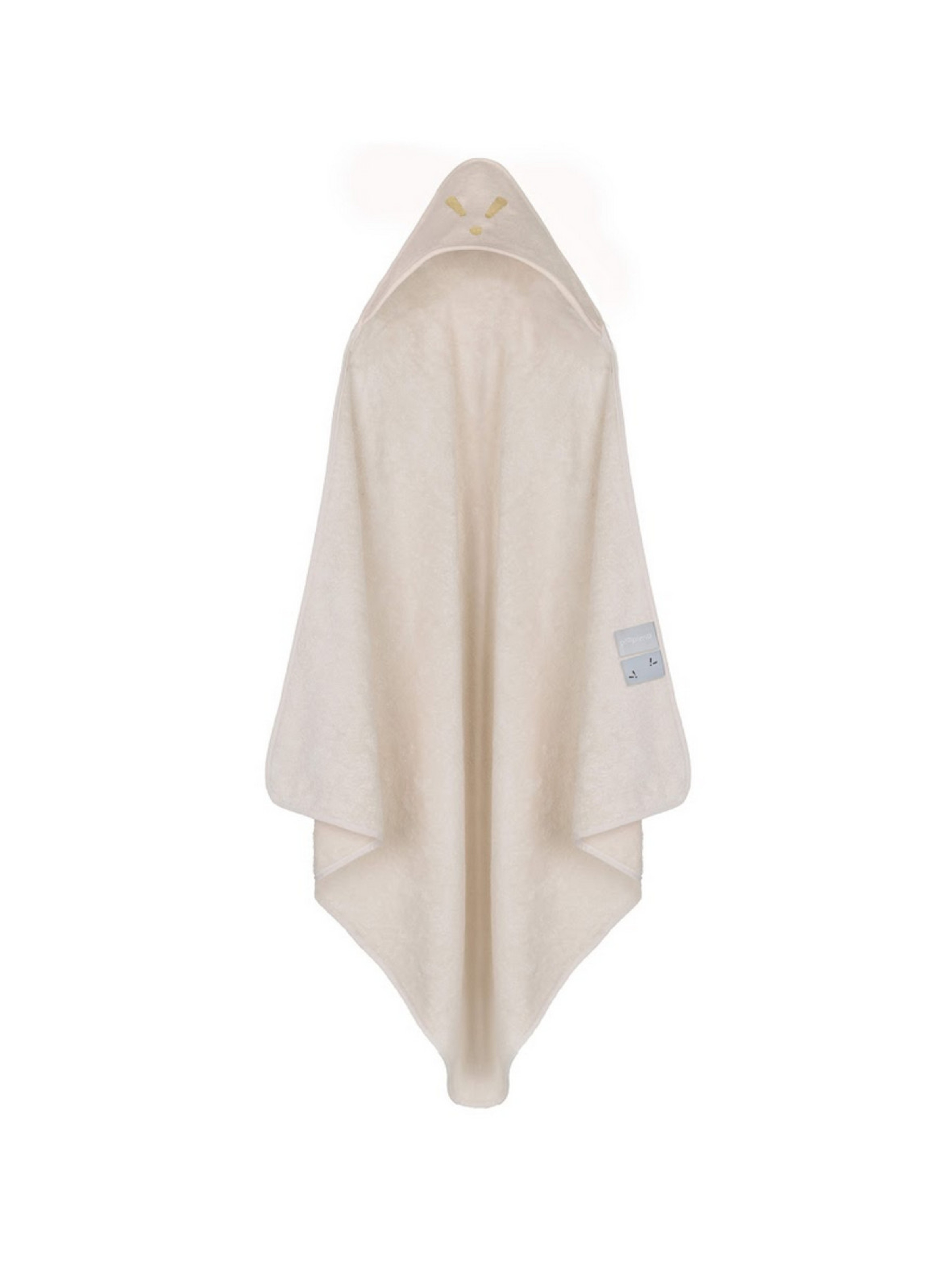 Ręcznik, okrycie kąpielowe z kapturkiem bambusowo-bawełniane  z haftem kolekcja TowelPower - 75x75 cm