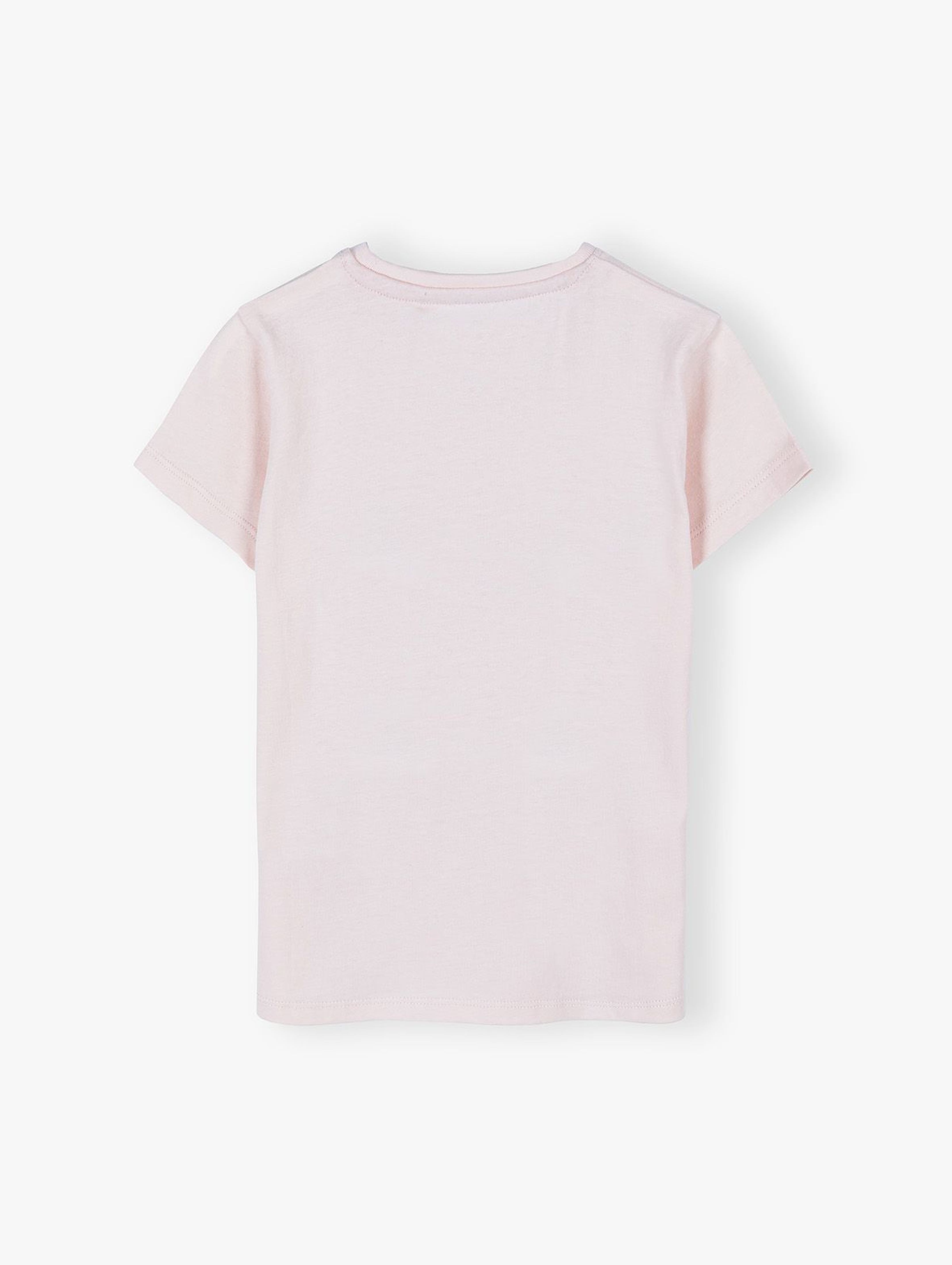 Bawełniany t-shirt z Królikiem - różowy